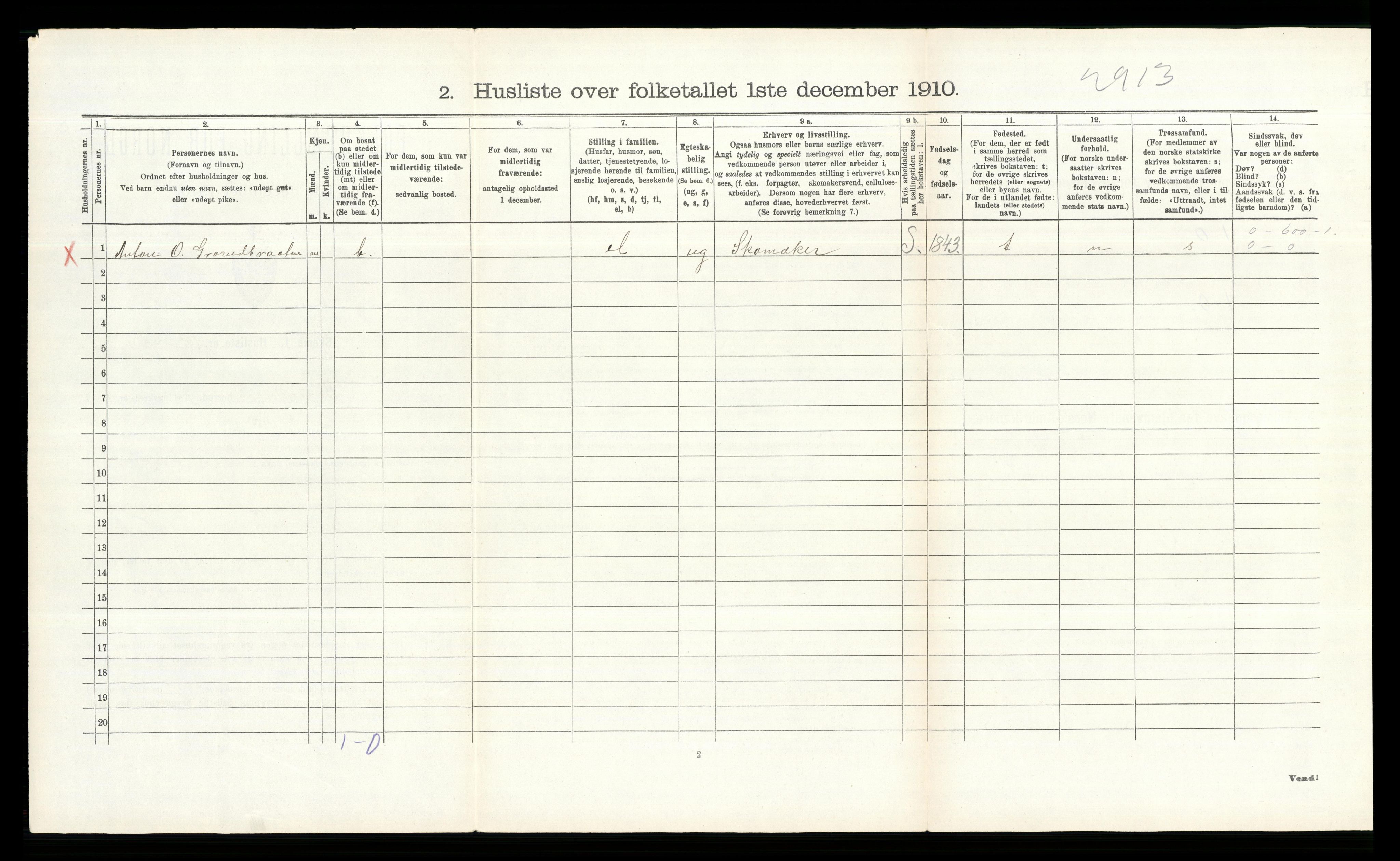 RA, Folketelling 1910 for 0219 Bærum herred, 1910, s. 292