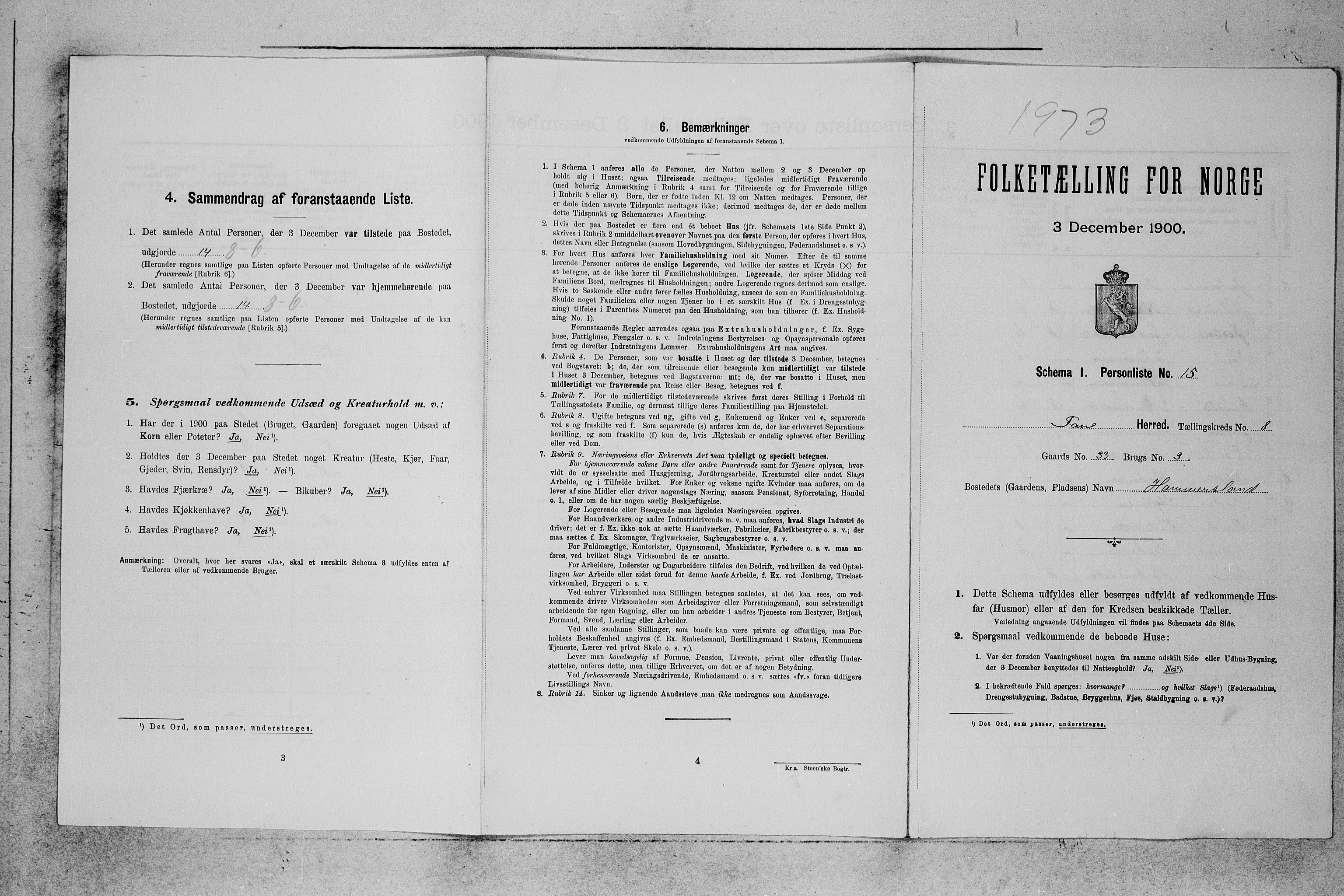 SAB, Folketelling 1900 for 1249 Fana herred, 1900, s. 884