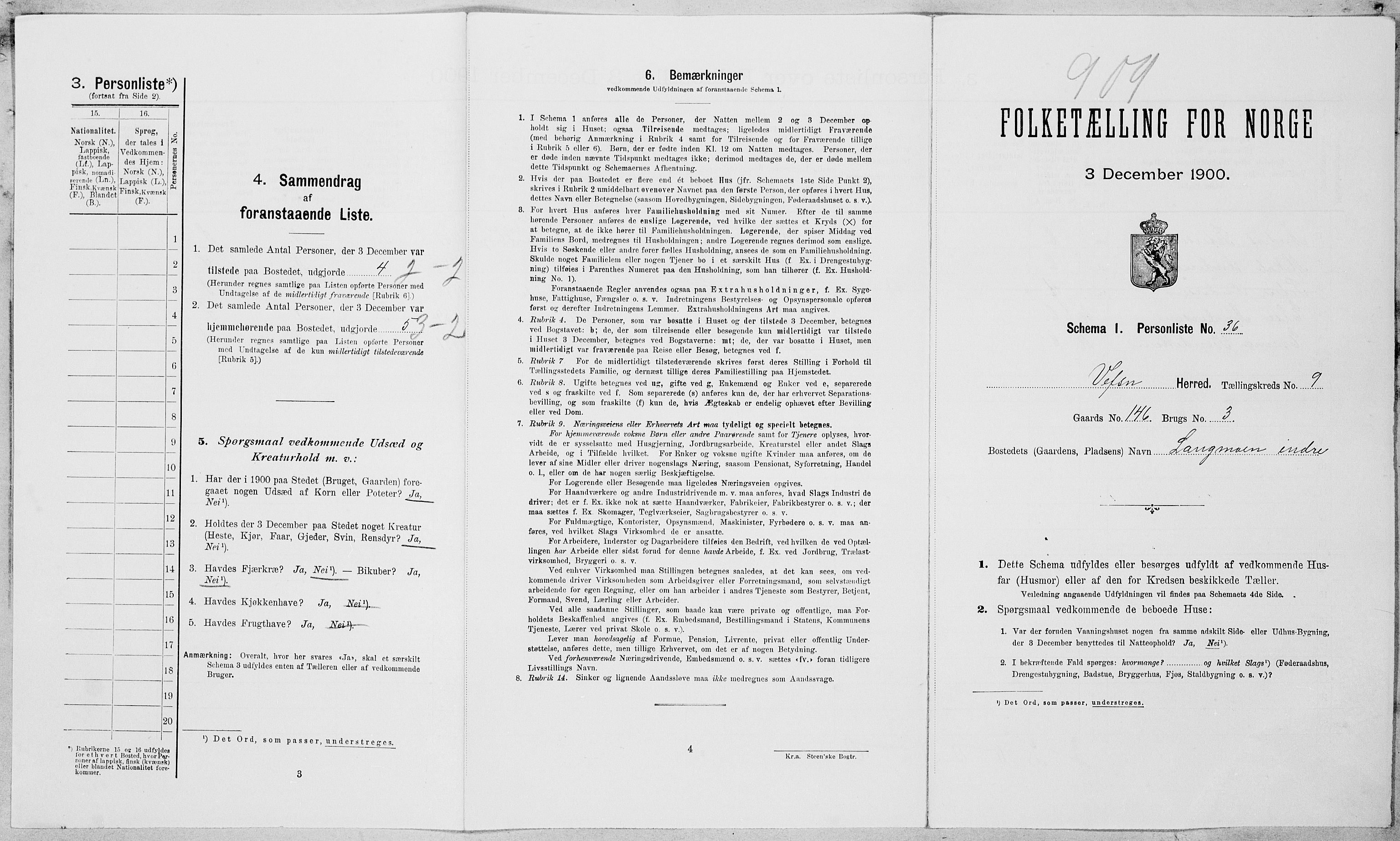 SAT, Folketelling 1900 for 1824 Vefsn herred, 1900, s. 827