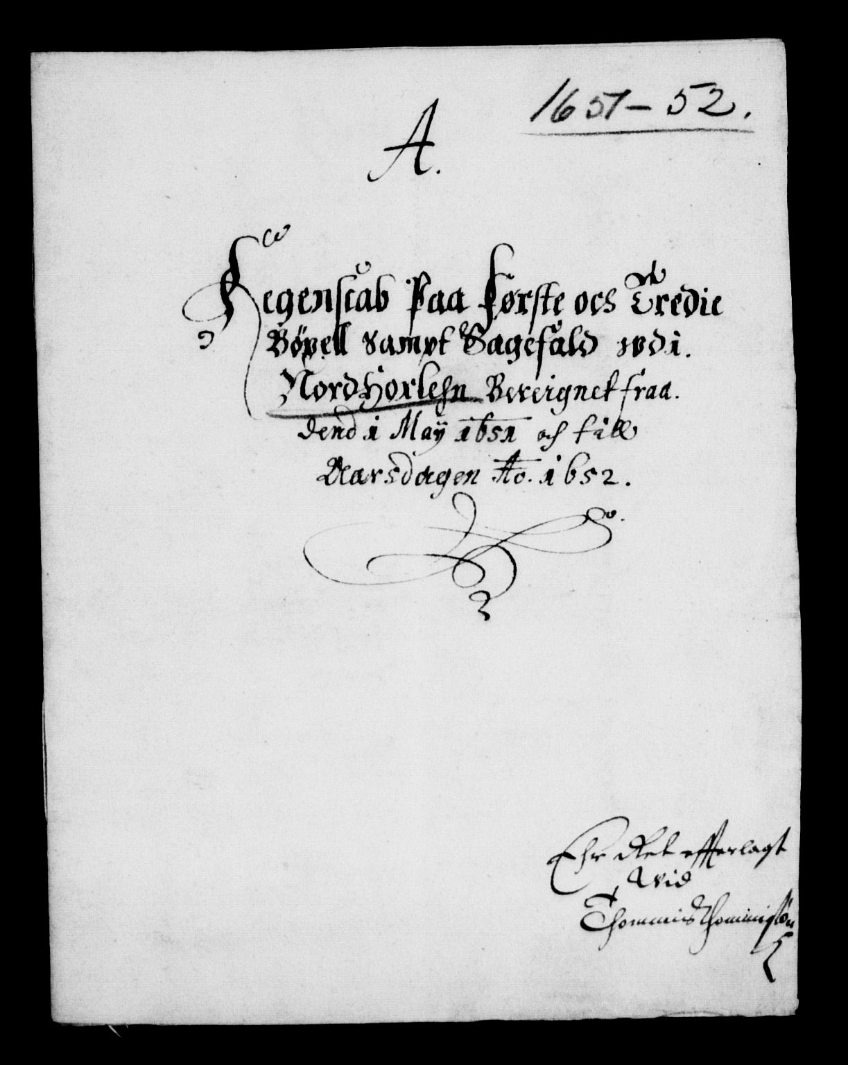 Rentekammeret inntil 1814, Reviderte regnskaper, Lensregnskaper, AV/RA-EA-5023/R/Rb/Rbt/L0119: Bergenhus len, 1650-1652