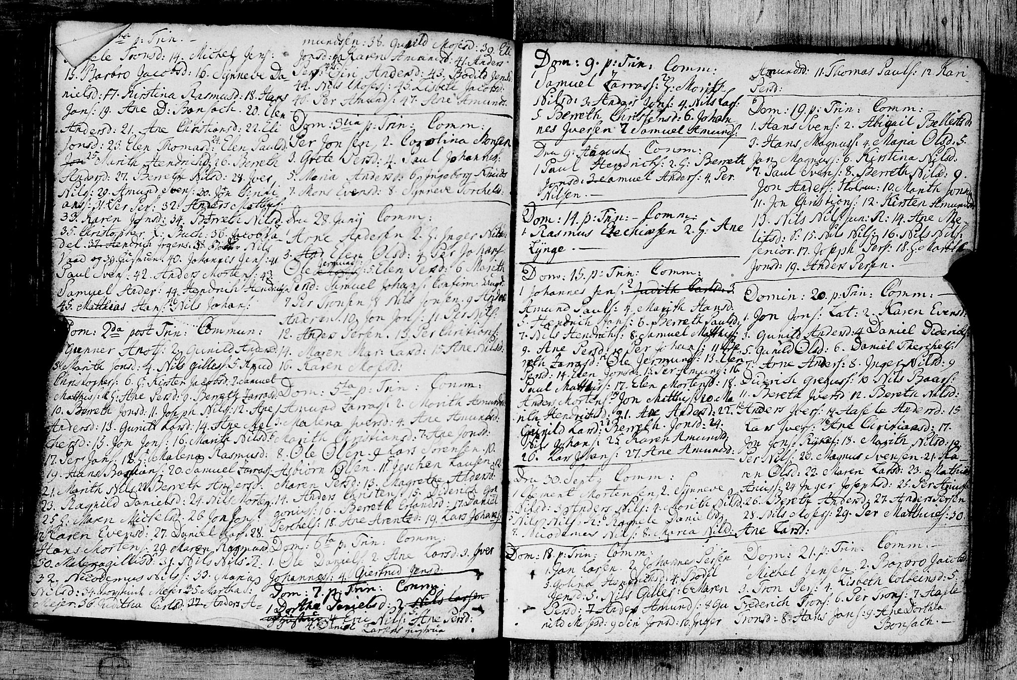 Måsøy sokneprestkontor, AV/SATØ-S-1348/B/L0026: Kommunikantprotokoll nr. 26 (1), 1749-1804