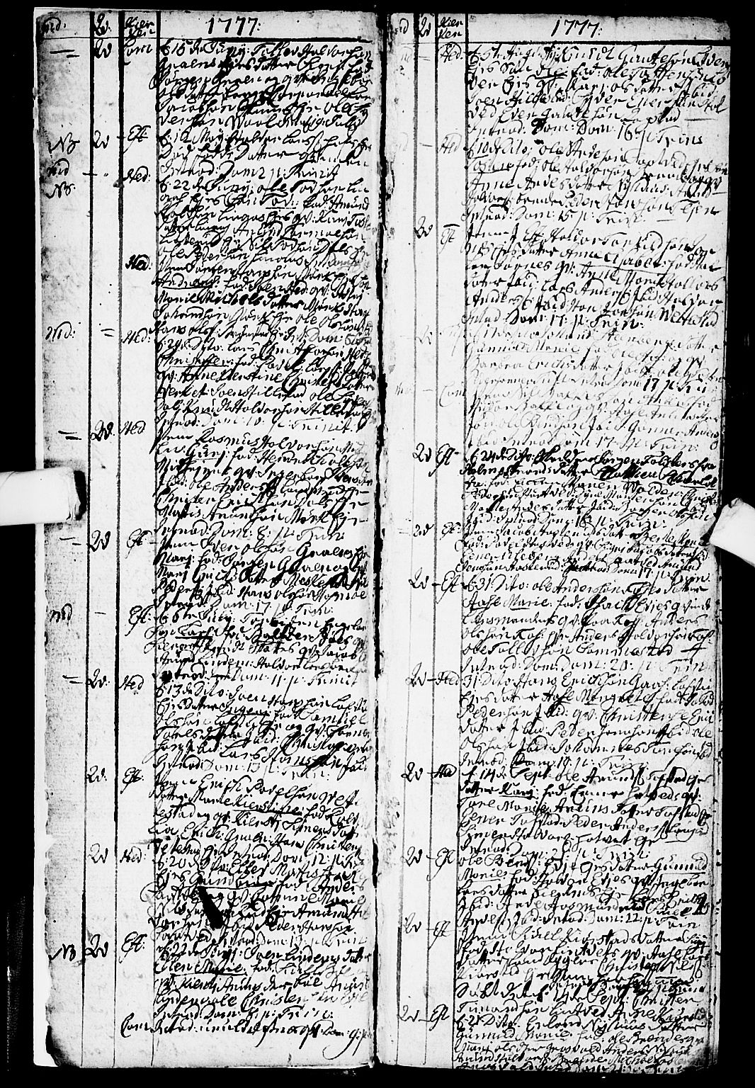 Sandsvær kirkebøker, SAKO/A-244/G/Ga/L0001: Klokkerbok nr. I 1, 1775-1786
