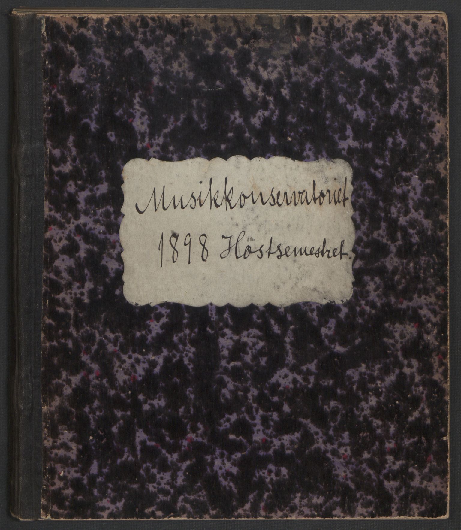 Musikkonservatoriet i Oslo, AV/RA-PA-1761/F/Fa/L0002/0002: Oversikt over lærere, elever, m.m. / Musikkonservatoriet i Oslo - Høstsemesteret, 1898