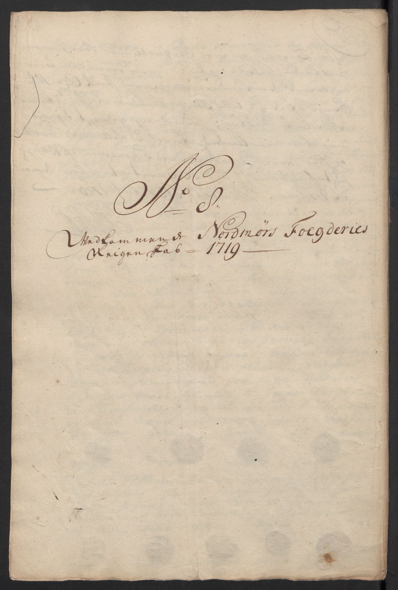 Rentekammeret inntil 1814, Reviderte regnskaper, Fogderegnskap, RA/EA-4092/R56/L3752: Fogderegnskap Nordmøre, 1719, s. 125