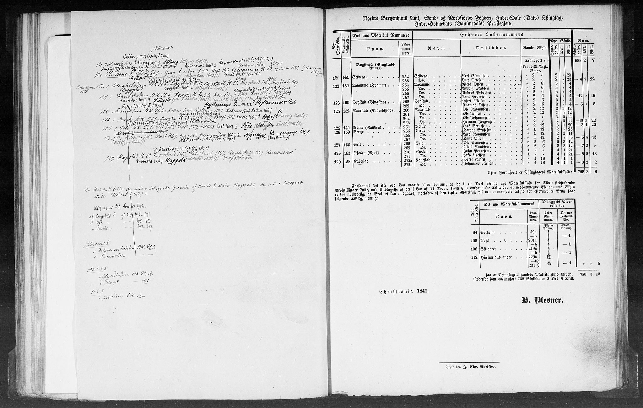 Rygh, RA/PA-0034/F/Fb/L0012: Matrikkelen for 1838 - Nordre Bergenhus amt (Sogn og Fjordane fylke), 1838