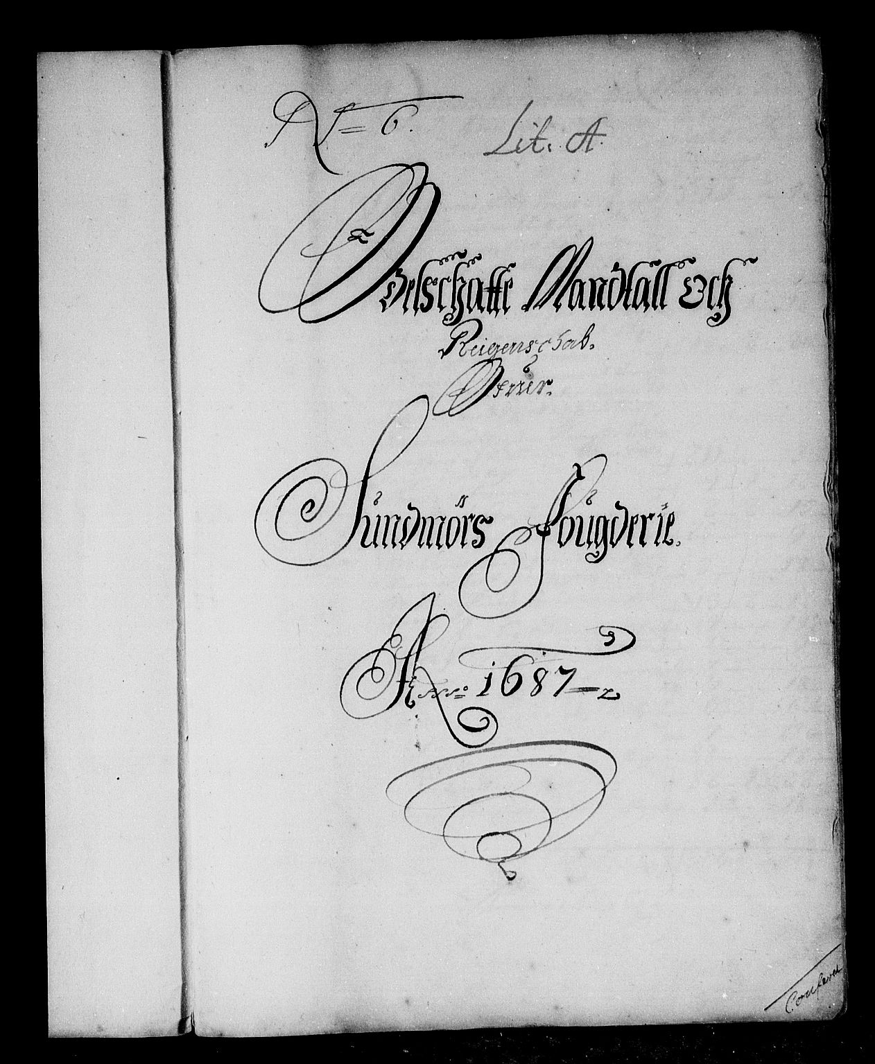 Rentekammeret inntil 1814, Reviderte regnskaper, Stiftamtstueregnskaper, Bergen stiftamt, RA/EA-6043/R/Rc/L0084: Bergen stiftamt, 1687