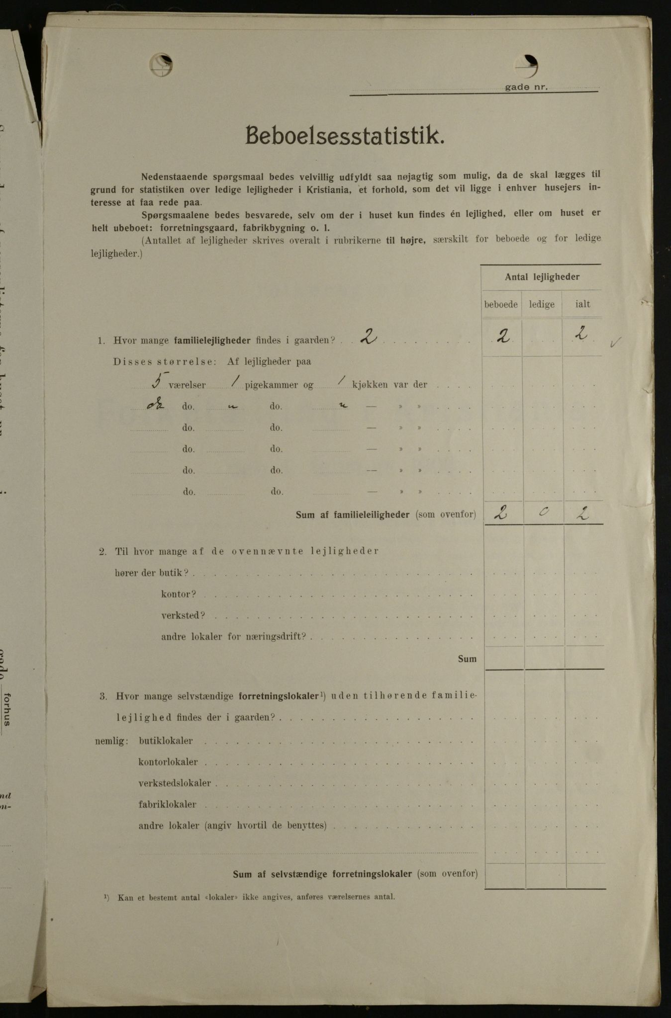 OBA, Kommunal folketelling 1.2.1908 for Kristiania kjøpstad, 1908, s. 40117