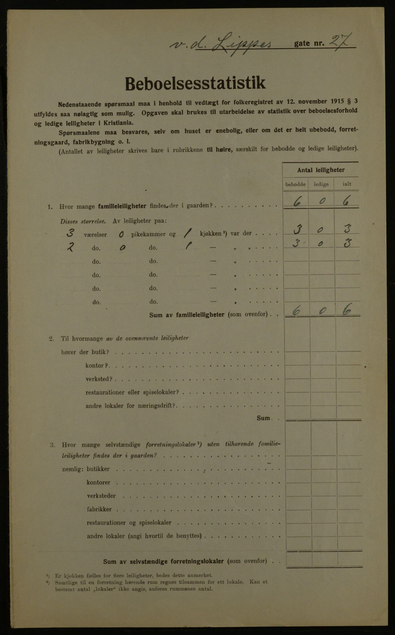 OBA, Kommunal folketelling 1.12.1923 for Kristiania, 1923, s. 138504