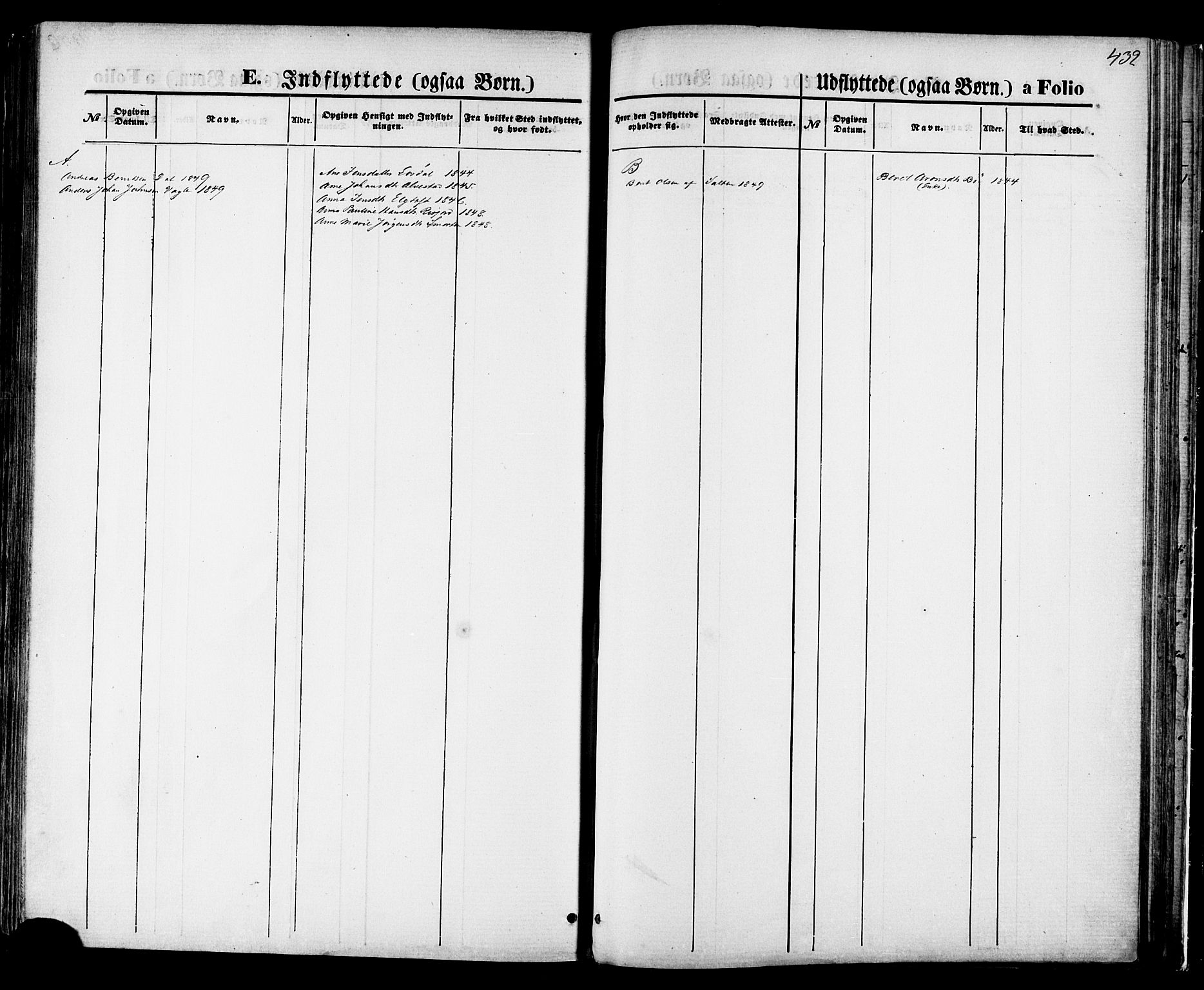 Ministerialprotokoller, klokkerbøker og fødselsregistre - Nordland, SAT/A-1459/880/L1132: Ministerialbok nr. 880A06, 1869-1887, s. 432