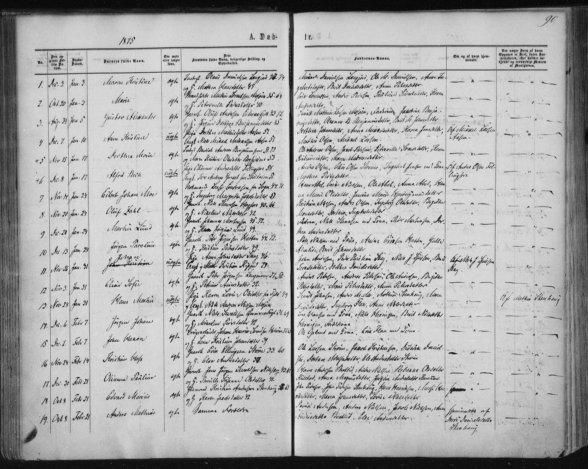 Ministerialprotokoller, klokkerbøker og fødselsregistre - Nordland, AV/SAT-A-1459/820/L0294: Ministerialbok nr. 820A15, 1866-1879, s. 90