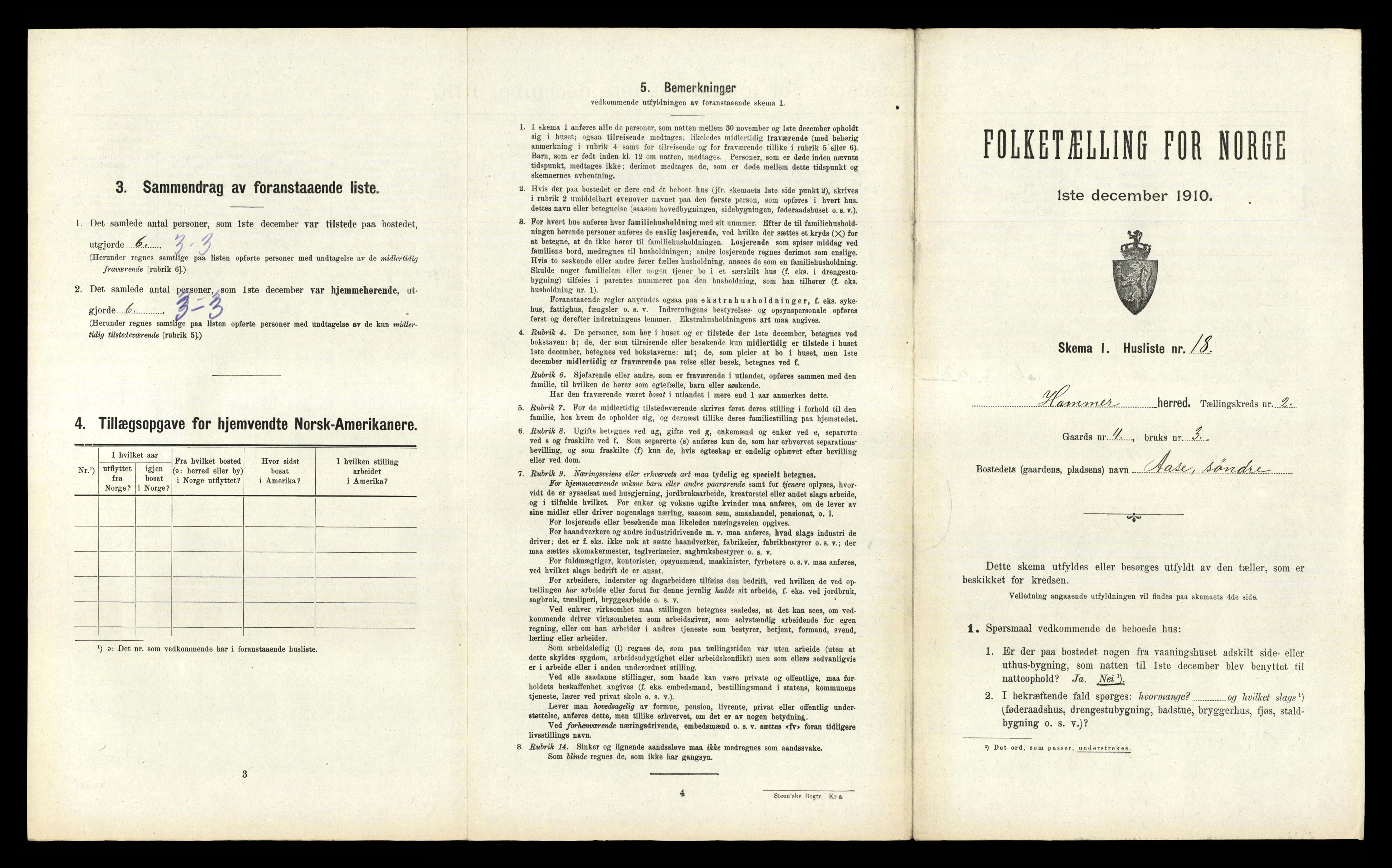 RA, Folketelling 1910 for 1254 Hamre herred, 1910, s. 108