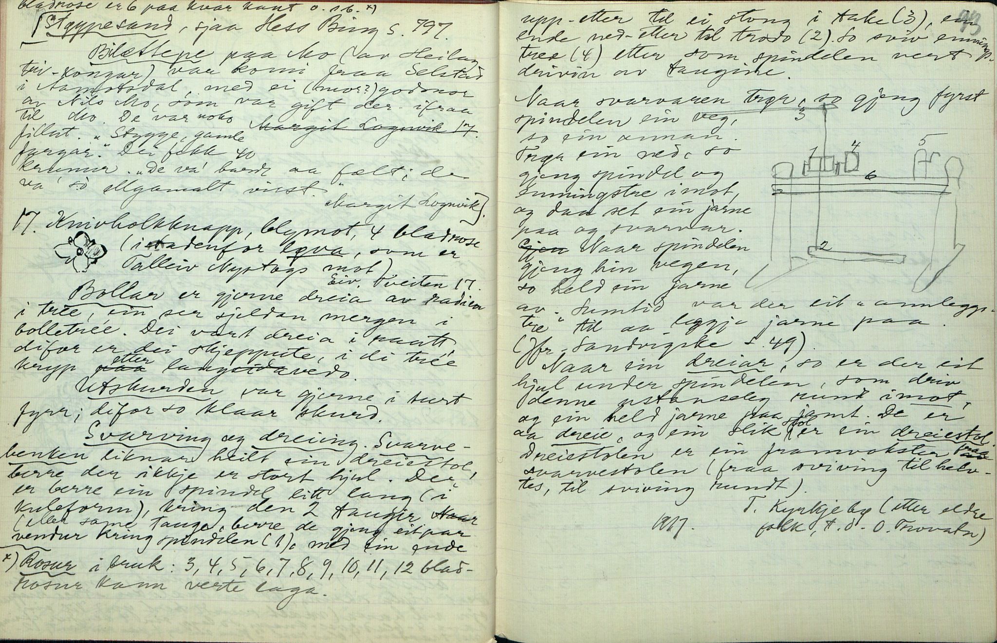 Rikard Berge, TEMU/TGM-A-1003/F/L0007/0047: 251-299 / 297 Registrering av ymse gjenstandar på Brekke museum, 1916-1935, s. 92-93