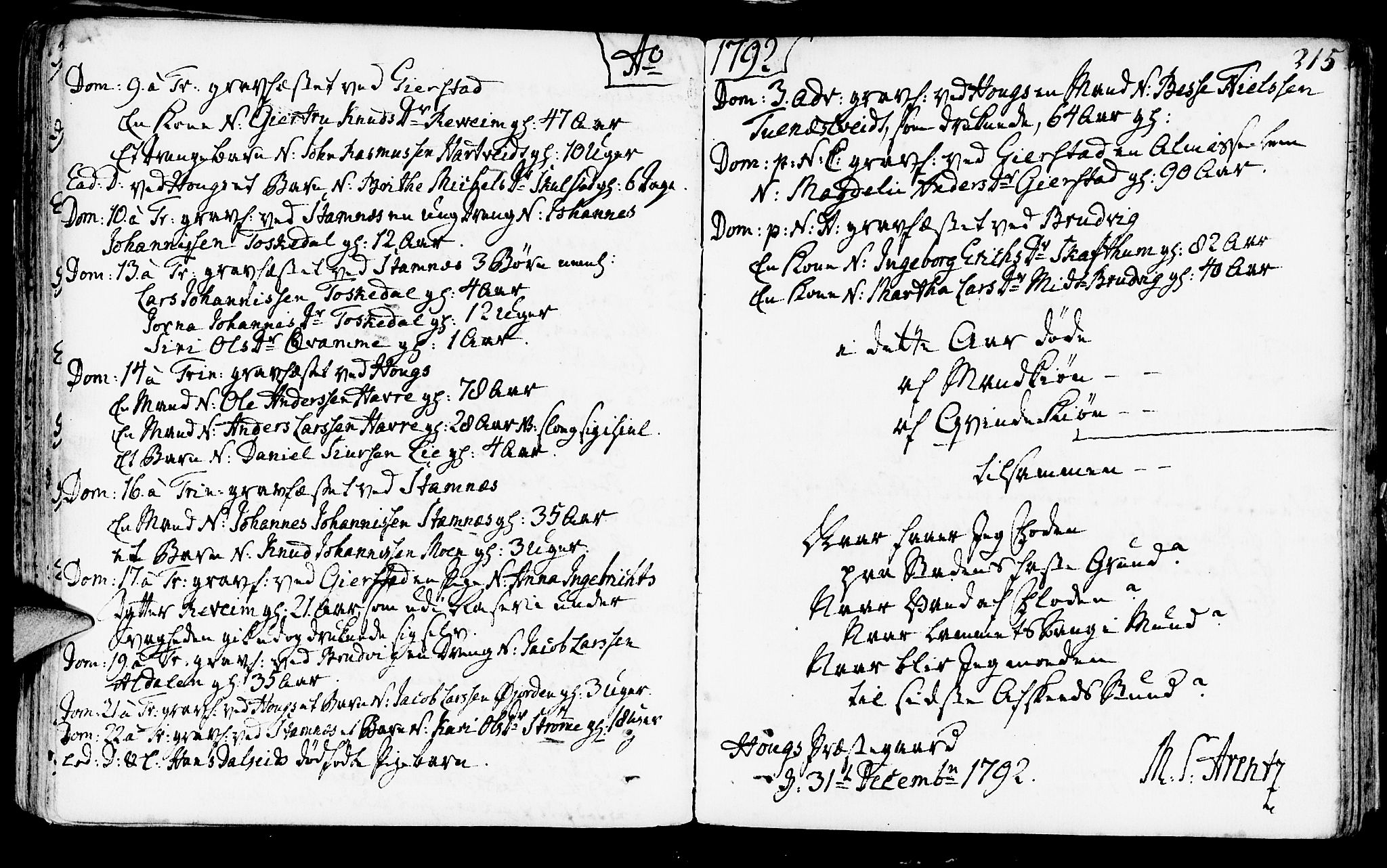 Haus sokneprestembete, AV/SAB-A-75601/H/Haa: Ministerialbok nr. A 10, 1782-1796, s. 215