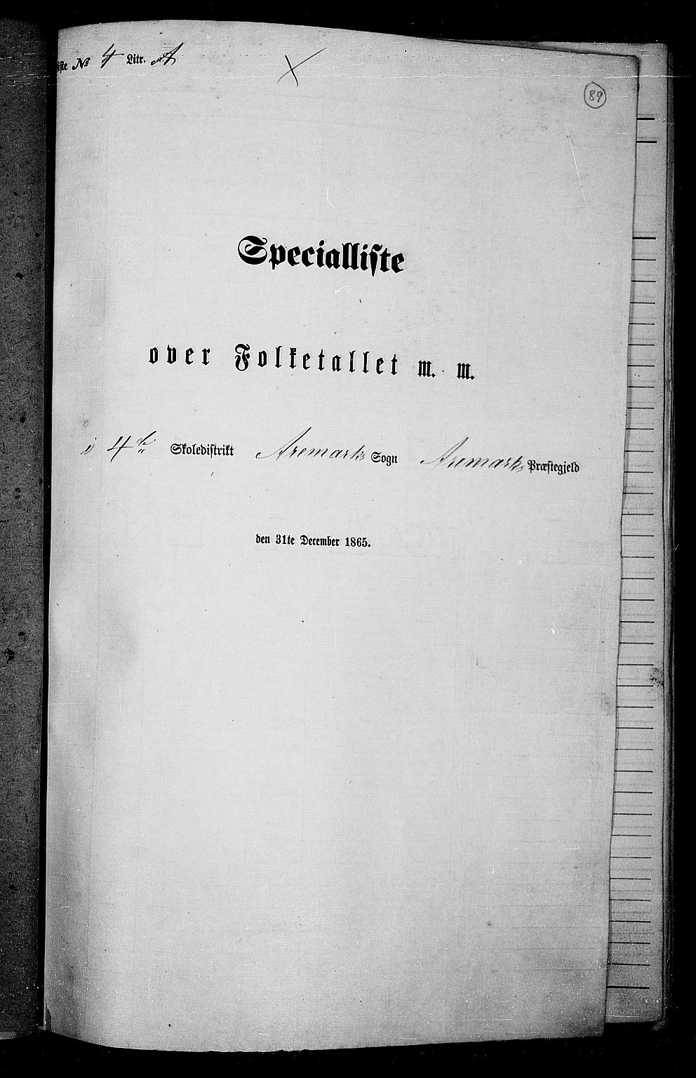 RA, Folketelling 1865 for 0118P Aremark prestegjeld, 1865, s. 80