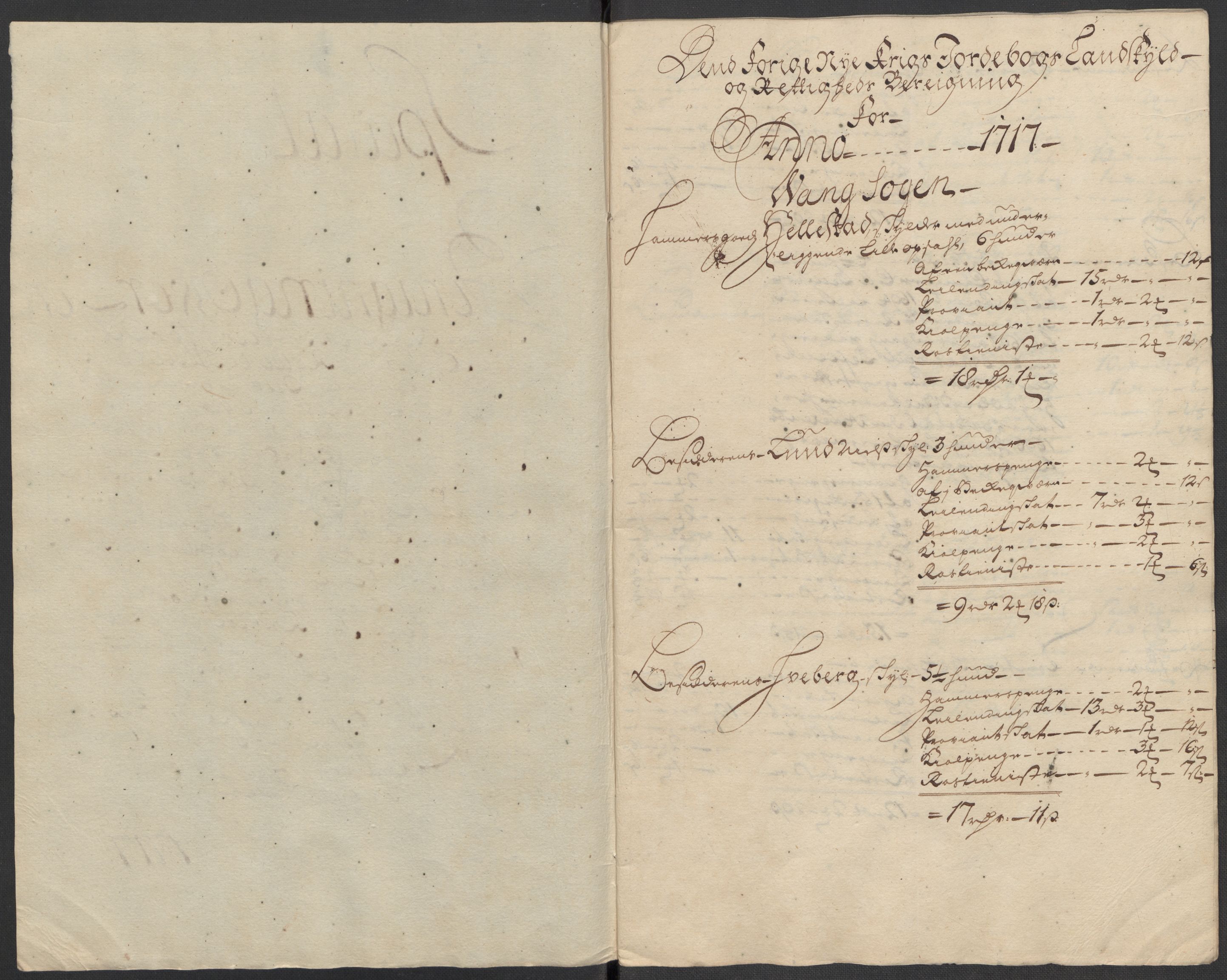 Rentekammeret inntil 1814, Reviderte regnskaper, Fogderegnskap, RA/EA-4092/R16/L1056: Fogderegnskap Hedmark, 1717, s. 282
