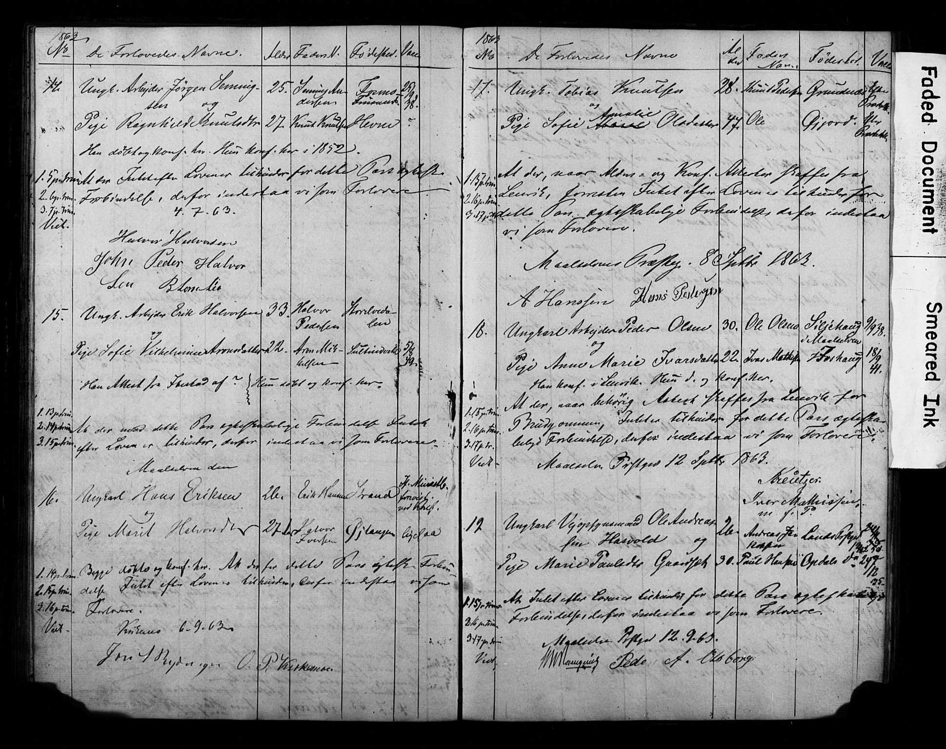 Målselv sokneprestembete, AV/SATØ-S-1311/I/Id/L0037: Lysningsprotokoll nr. 37, 1853-1870