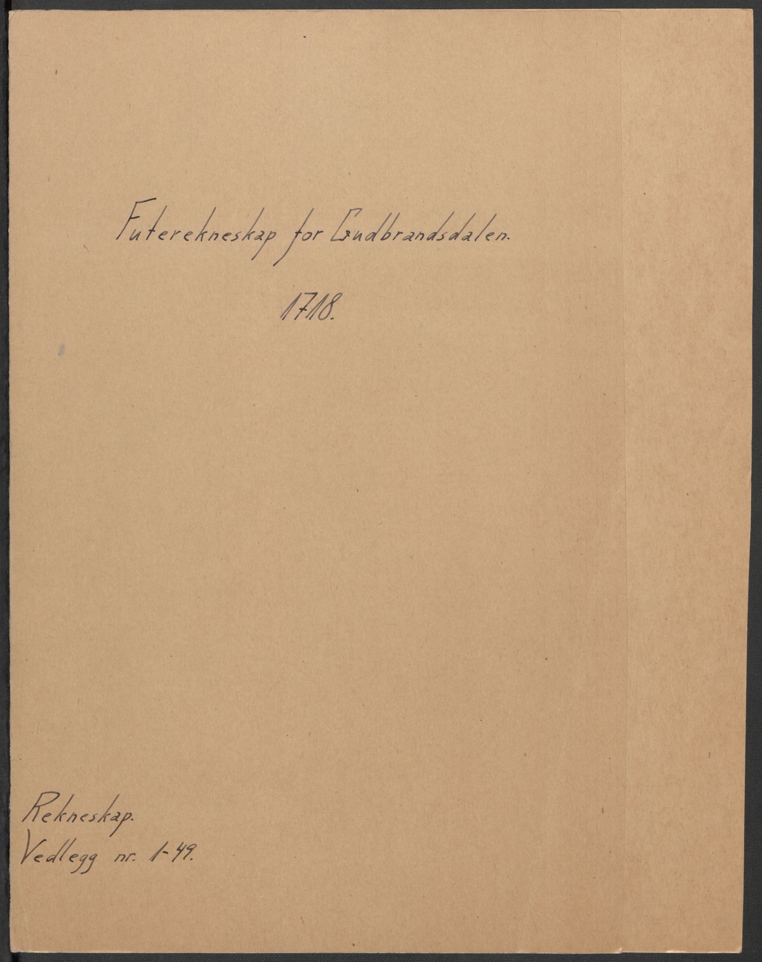 Rentekammeret inntil 1814, Reviderte regnskaper, Fogderegnskap, AV/RA-EA-4092/R17/L1188: Fogderegnskap Gudbrandsdal, 1718, s. 2