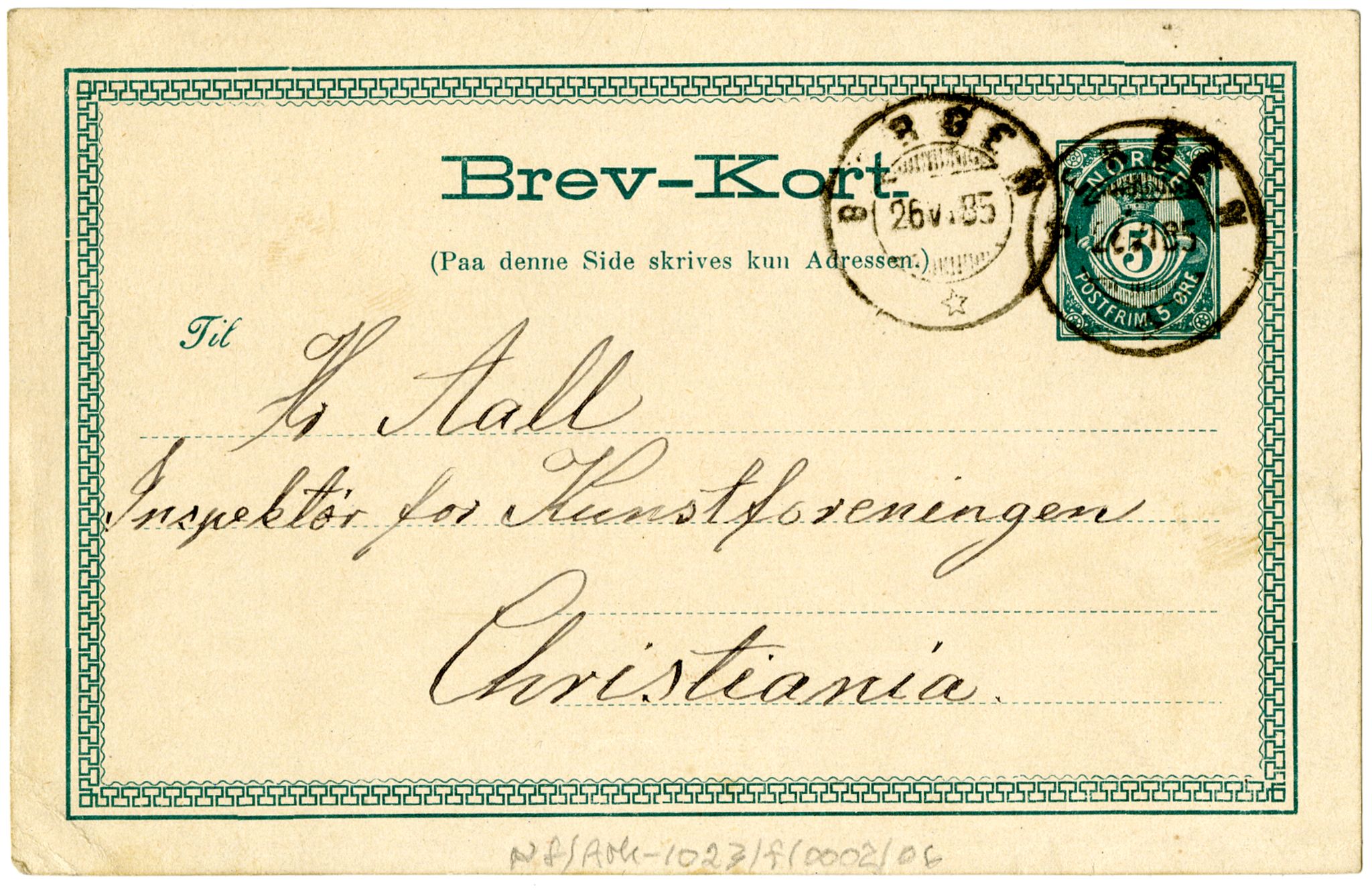 Diderik Maria Aalls brevsamling, NF/Ark-1023/F/L0002: D.M. Aalls brevsamling. B - C, 1799-1889, s. 242