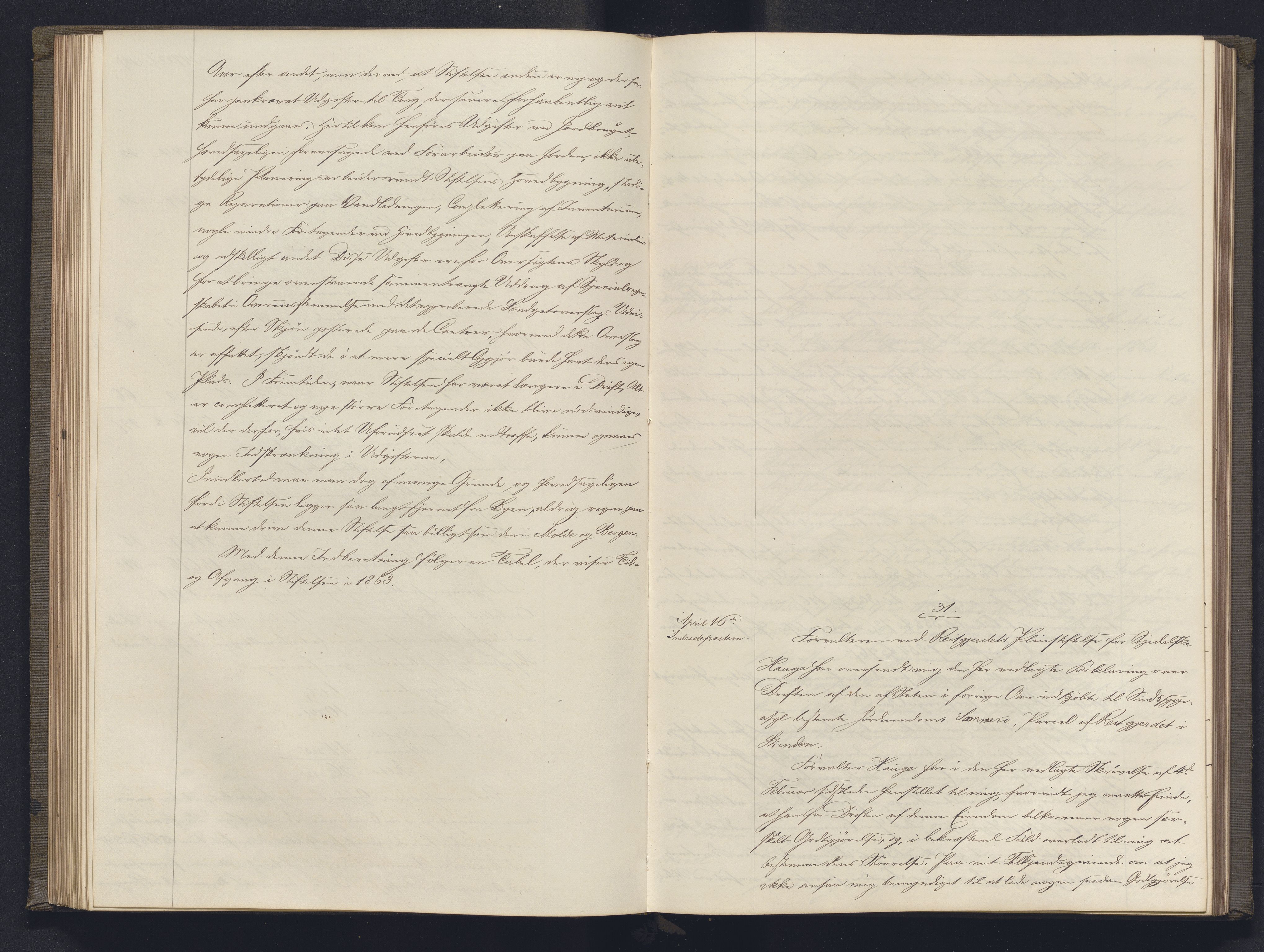 Lepraarkiver - Overlegen for den spedalske sykdom, AV/SAB-A-61001/B.b/L0003: Kopibok, 1862-1865