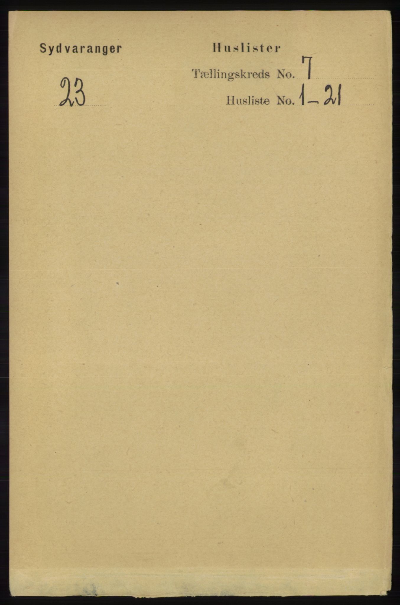 RA, Folketelling 1891 for 2030 Sør-Varanger herred, 1891, s. 2227