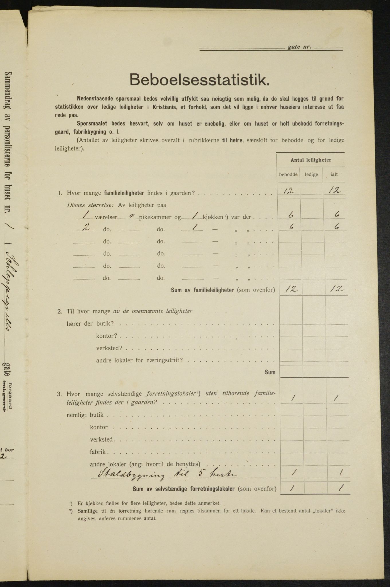 OBA, Kommunal folketelling 1.2.1913 for Kristiania, 1913, s. 89571