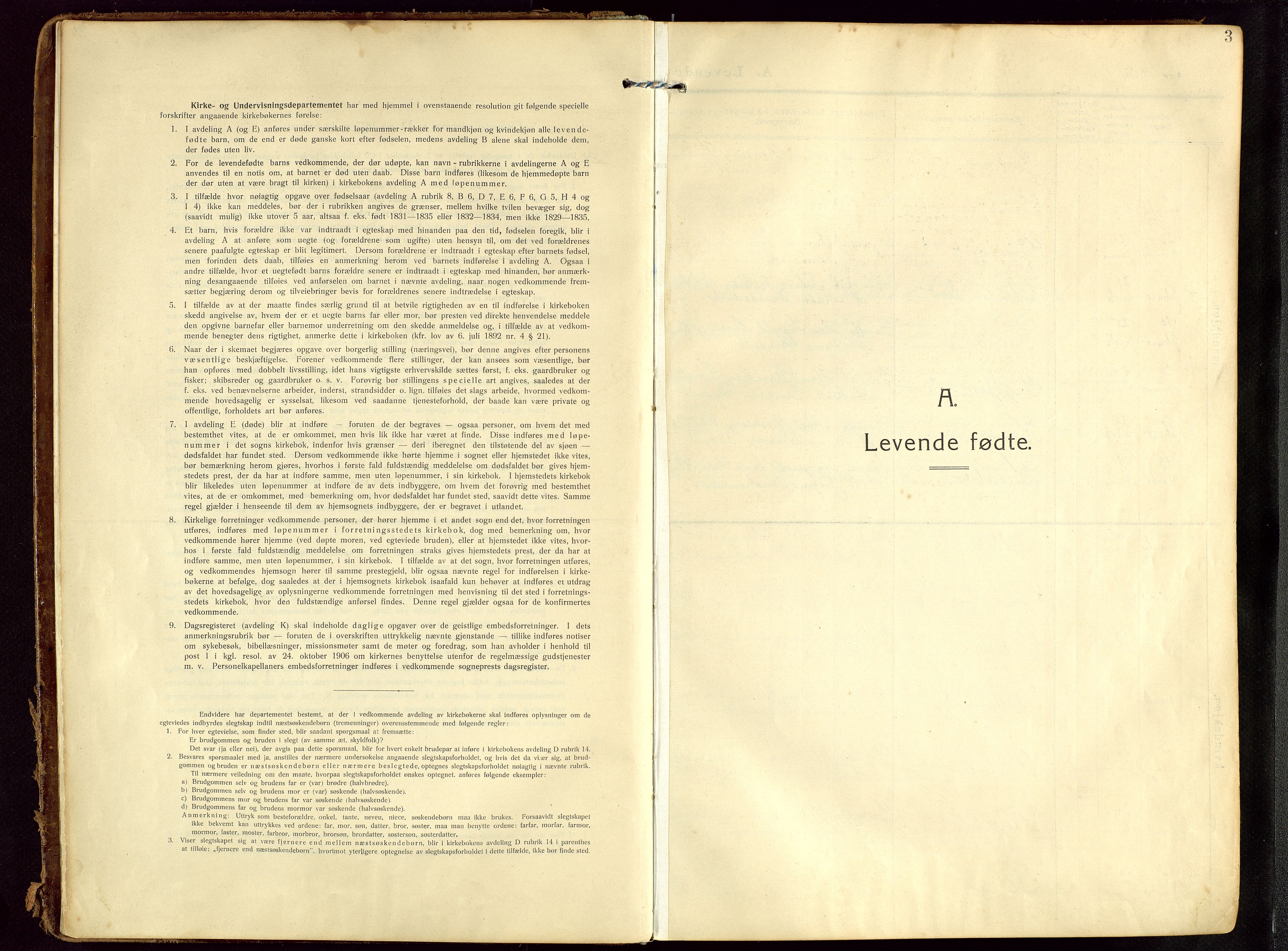 Lye sokneprestkontor, SAST/A-101794/002/B/L0001: Ministerialbok nr. A 13, 1910-1925, s. 3