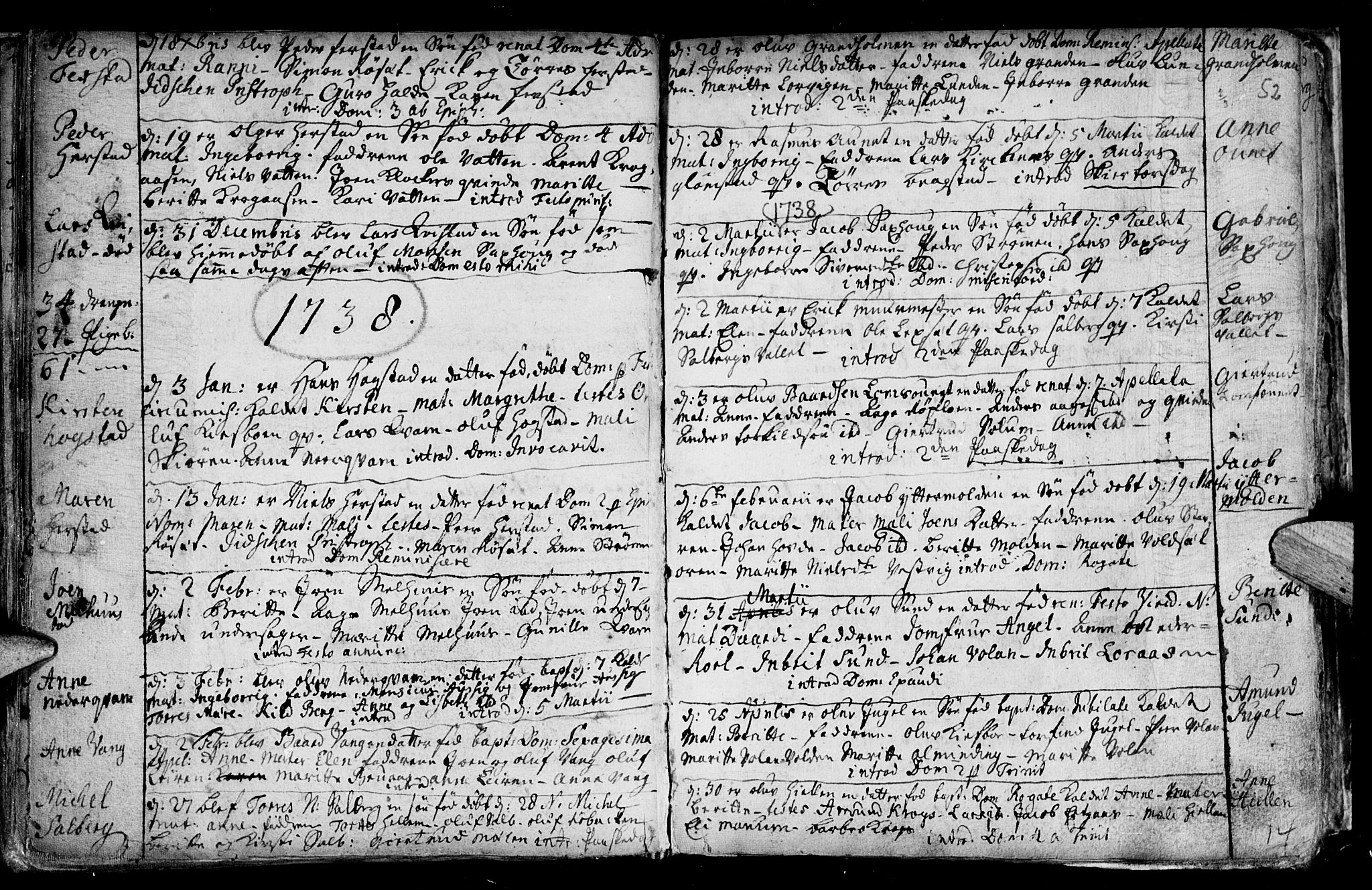 Ministerialprotokoller, klokkerbøker og fødselsregistre - Nord-Trøndelag, AV/SAT-A-1458/730/L0272: Ministerialbok nr. 730A01, 1733-1764, s. 52