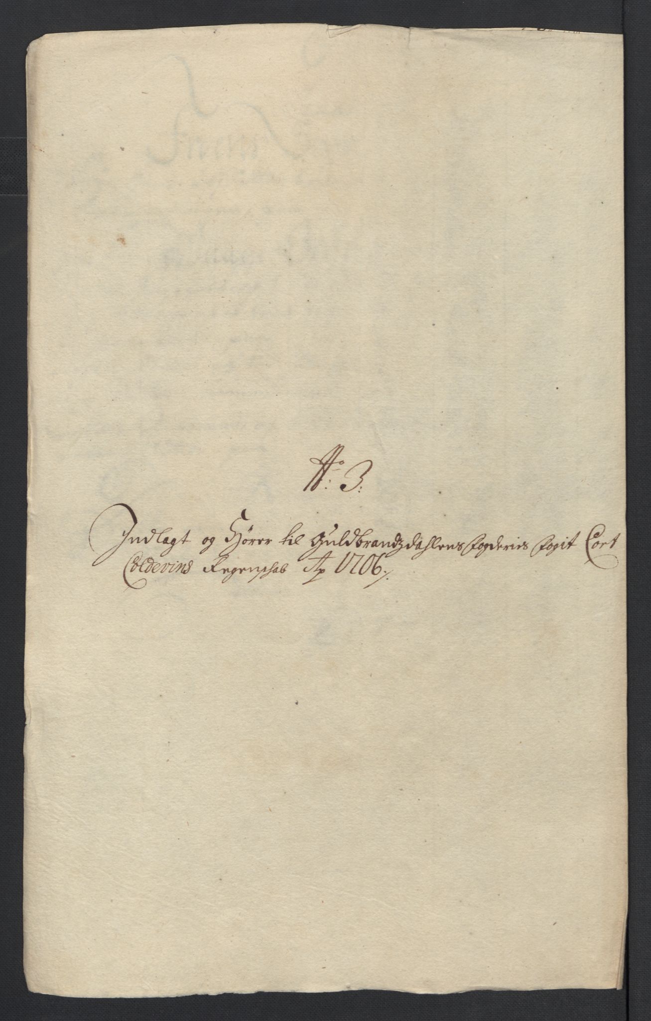 Rentekammeret inntil 1814, Reviderte regnskaper, Fogderegnskap, RA/EA-4092/R17/L1178: Fogderegnskap Gudbrandsdal, 1705-1707, s. 175