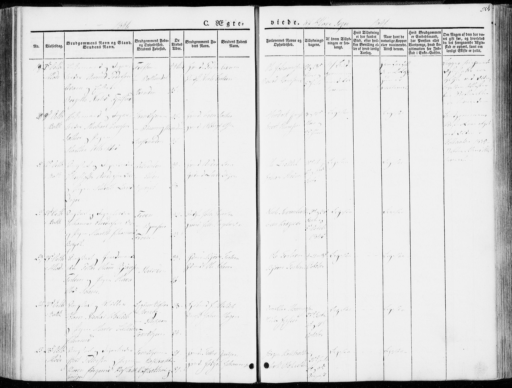 Ministerialprotokoller, klokkerbøker og fødselsregistre - Sør-Trøndelag, SAT/A-1456/606/L0290: Ministerialbok nr. 606A05, 1841-1847, s. 258