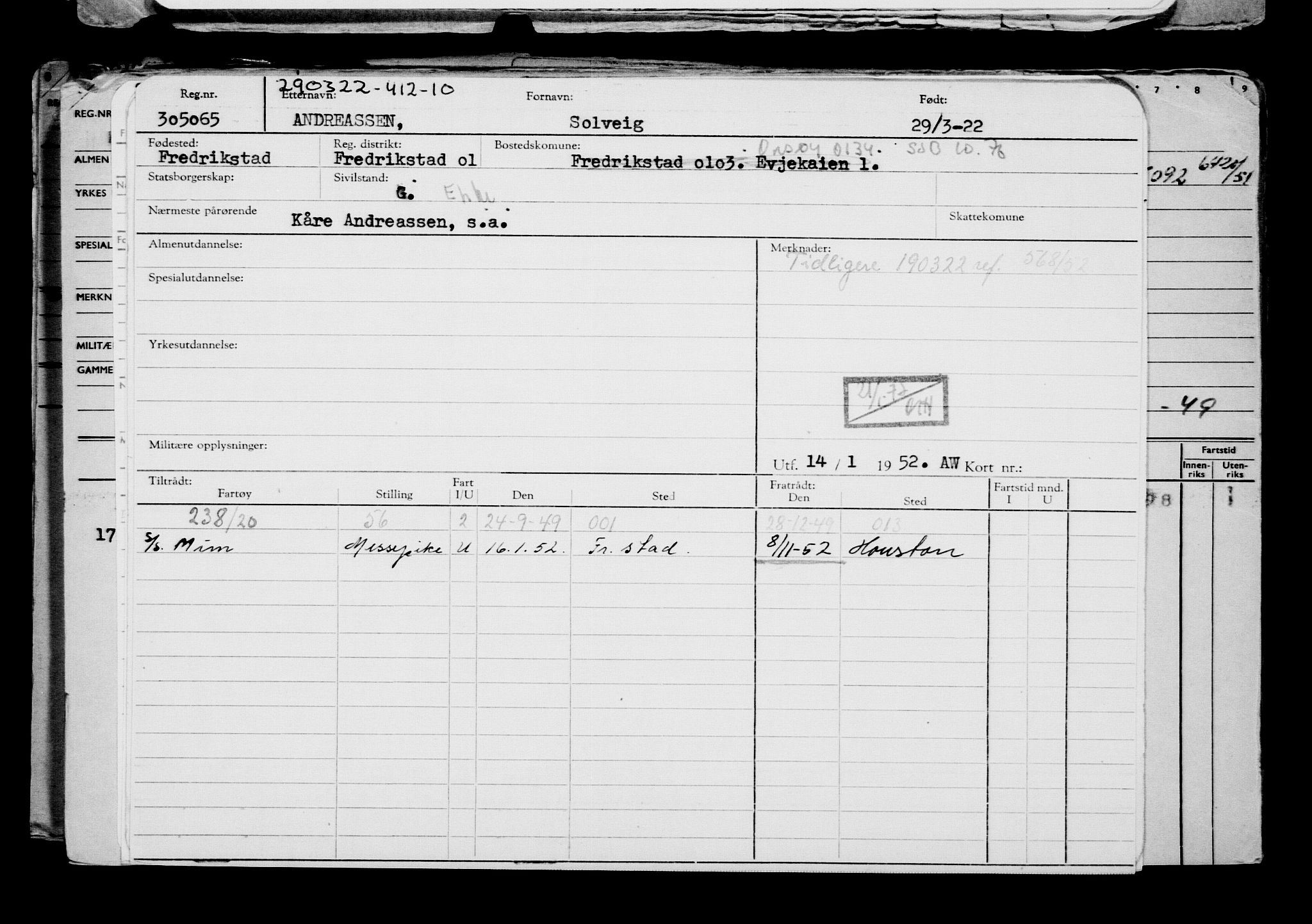 Direktoratet for sjømenn, AV/RA-S-3545/G/Gb/L0204: Hovedkort, 1922, s. 550