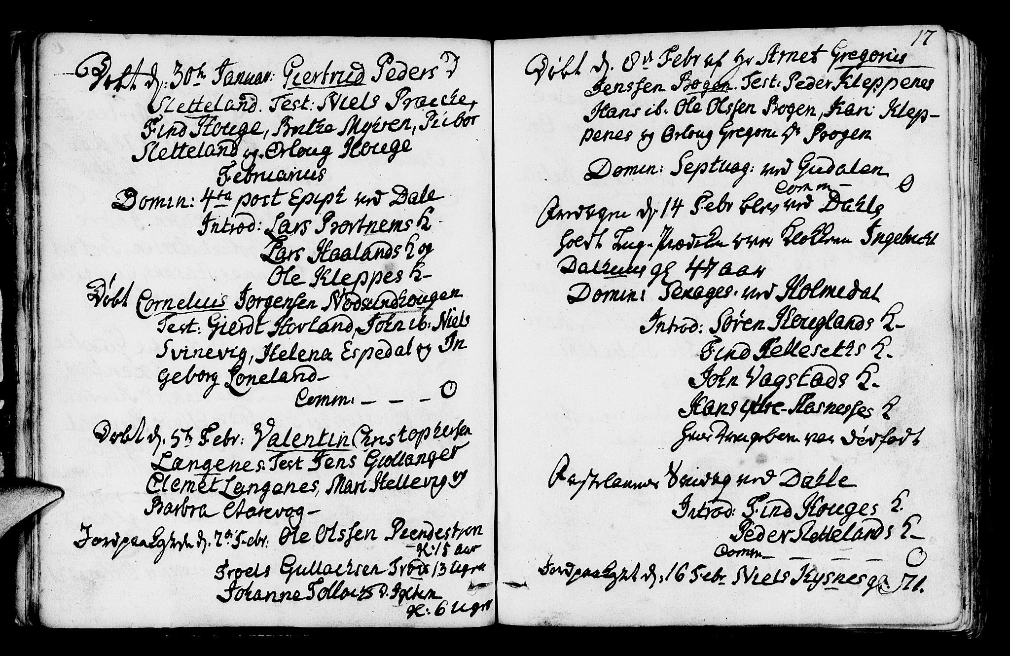 Fjaler sokneprestembete, AV/SAB-A-79801/H/Haa/Haaa/L0003: Ministerialbok nr. A 3, 1799-1814, s. 17