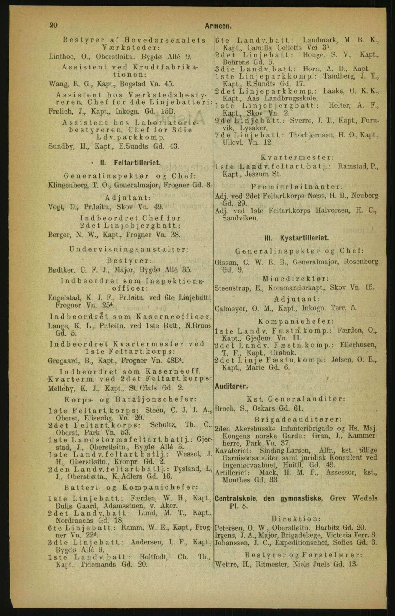 Kristiania/Oslo adressebok, PUBL/-, 1900, s. 20