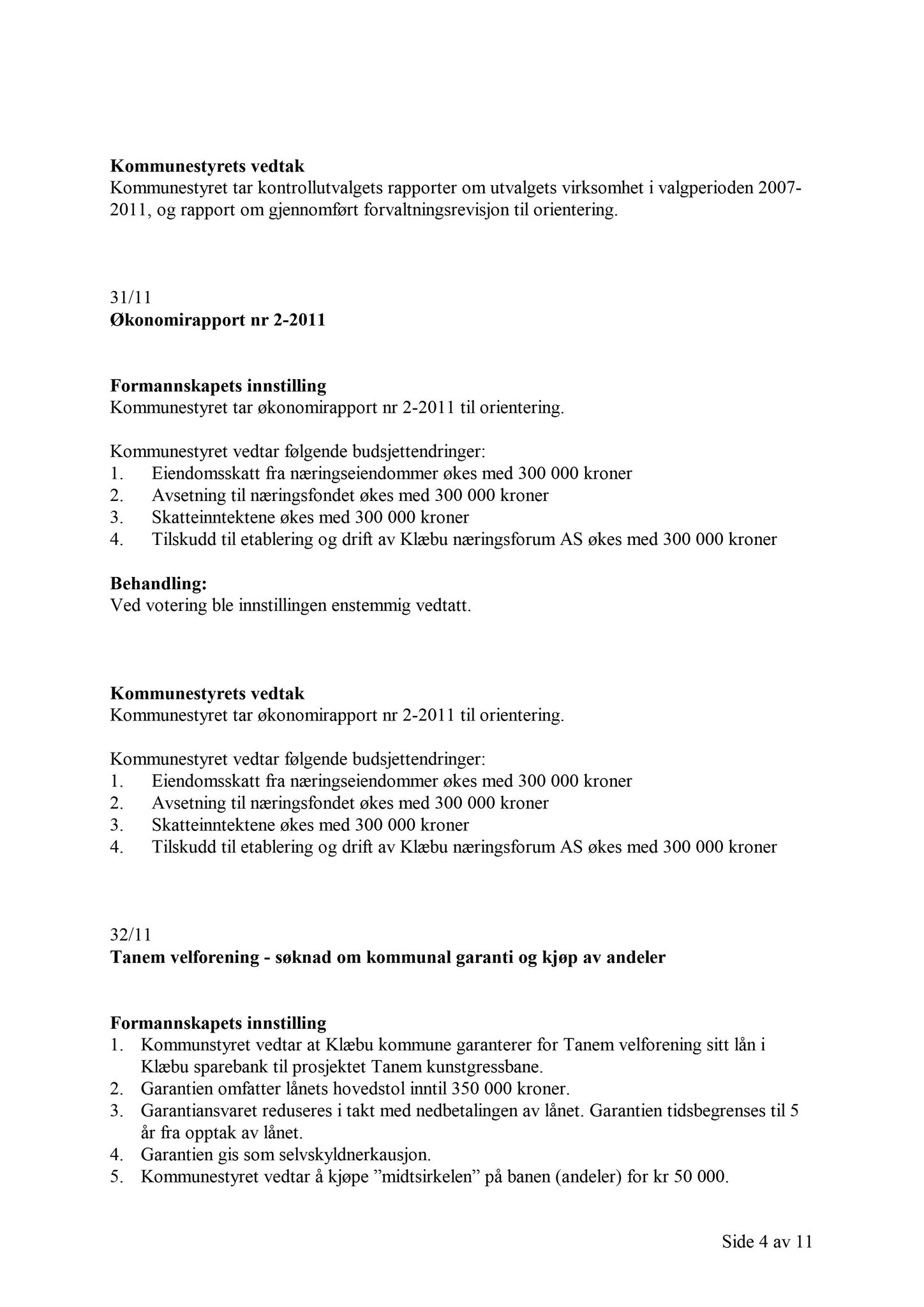 Klæbu Kommune, TRKO/KK/01-KS/L004: Kommunestyret - Møtedokumenter, 2011, s. 1553