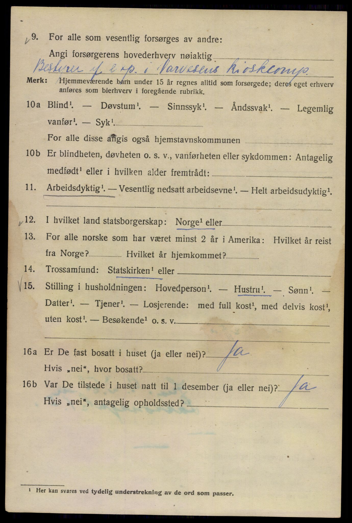 SAO, Folketelling 1920 for 0301 Kristiania kjøpstad, 1920, s. 361840