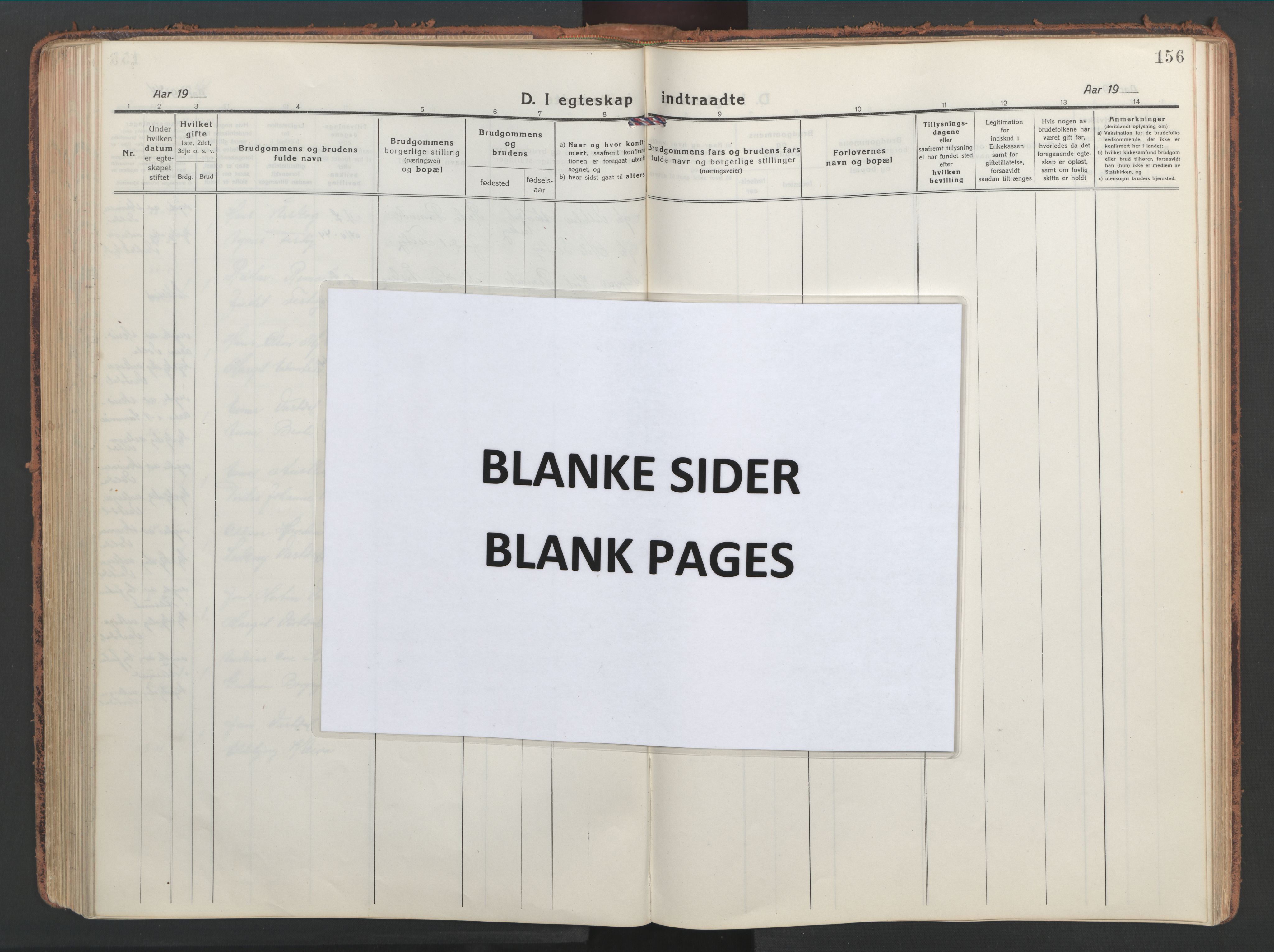 Ministerialprotokoller, klokkerbøker og fødselsregistre - Møre og Romsdal, AV/SAT-A-1454/514/L0202: Klokkerbok nr. 514C02, 1916-1944, s. 156