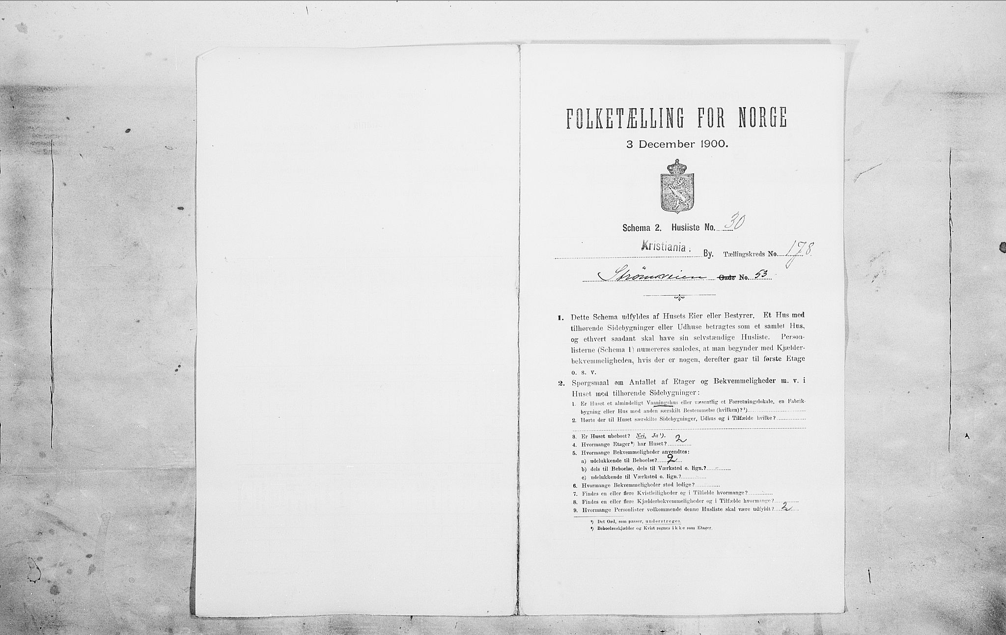 SAO, Folketelling 1900 for 0301 Kristiania kjøpstad, 1900, s. 93481