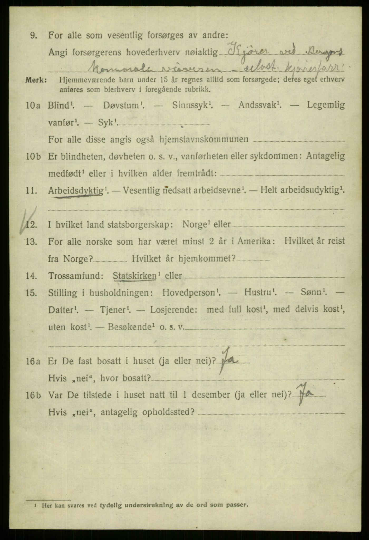 SAB, Folketelling 1920 for 1301 Bergen kjøpstad, 1920, s. 224047