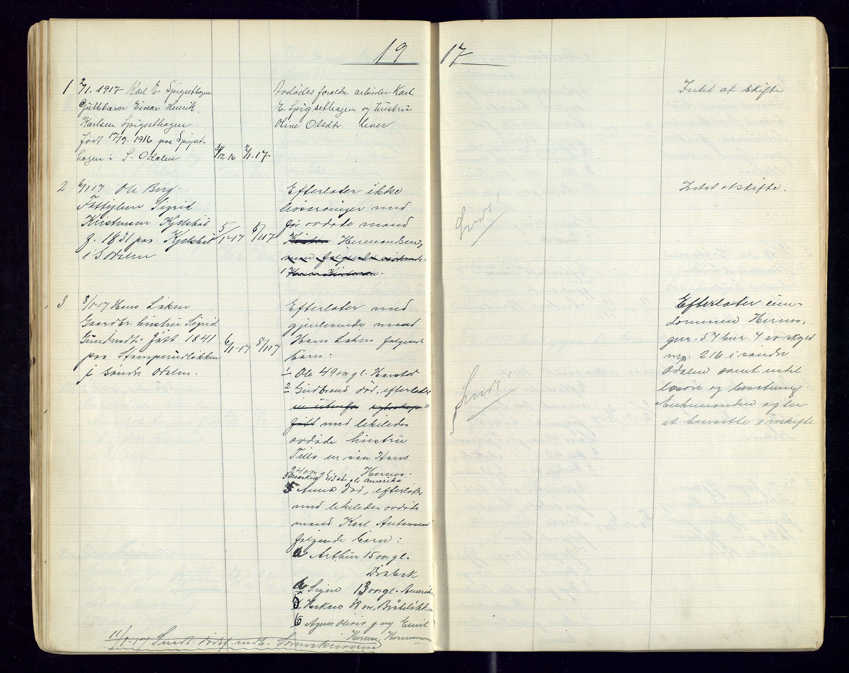 Sør-Odal lensmannskontor, AV/SAH-LHS-022/H/Hb/L0002/0002: Protokoller over anmeldte dødsfall / Protokoll over anmeldte dødsfall, 1915-1921