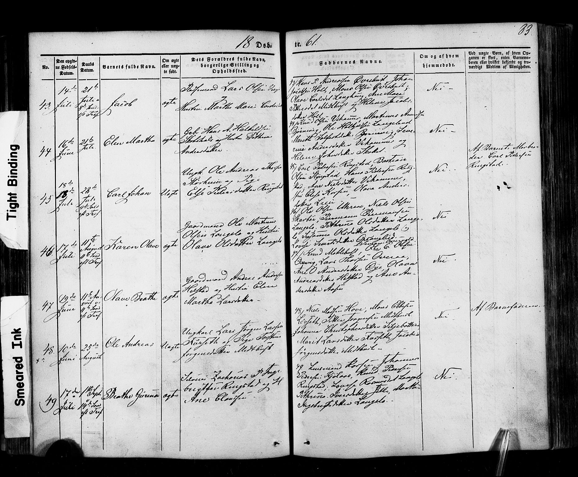 Ministerialprotokoller, klokkerbøker og fødselsregistre - Møre og Romsdal, AV/SAT-A-1454/520/L0275: Ministerialbok nr. 520A05, 1844-1881, s. 83