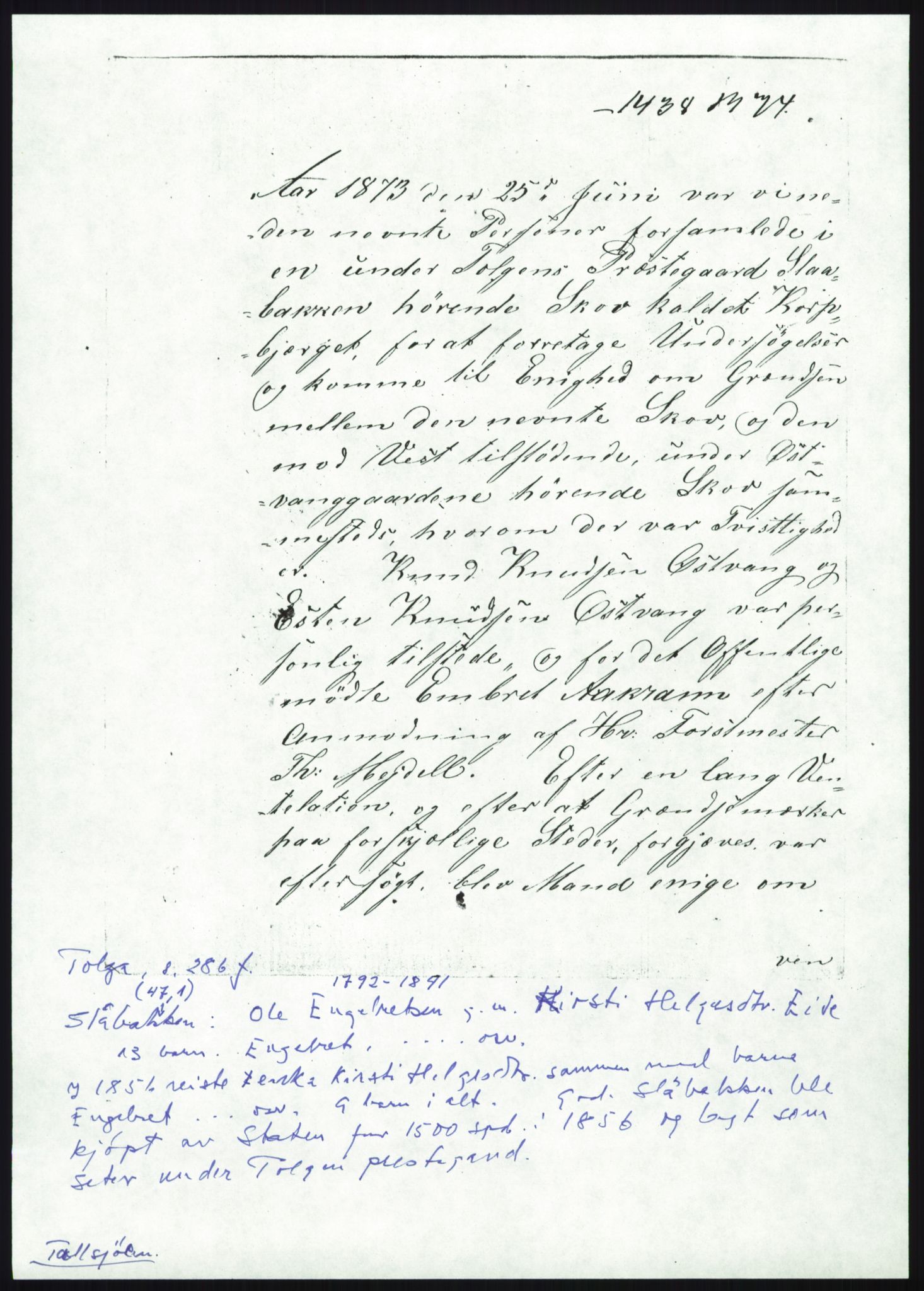 Samlinger til kildeutgivelse, Amerikabrevene, AV/RA-EA-4057/F/L0008: Innlån fra Hedmark: Gamkind - Semmingsen, 1838-1914, s. 401