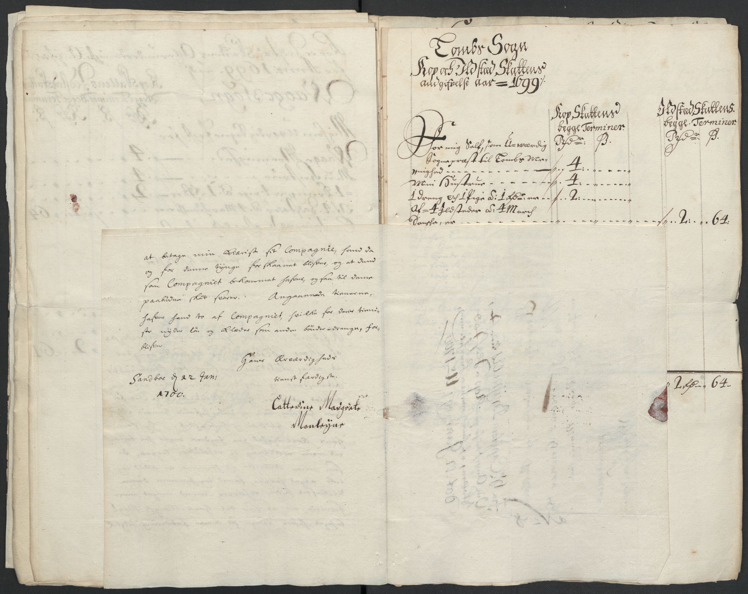 Rentekammeret inntil 1814, Reviderte regnskaper, Fogderegnskap, AV/RA-EA-4092/R17/L1172: Fogderegnskap Gudbrandsdal, 1699, s. 39