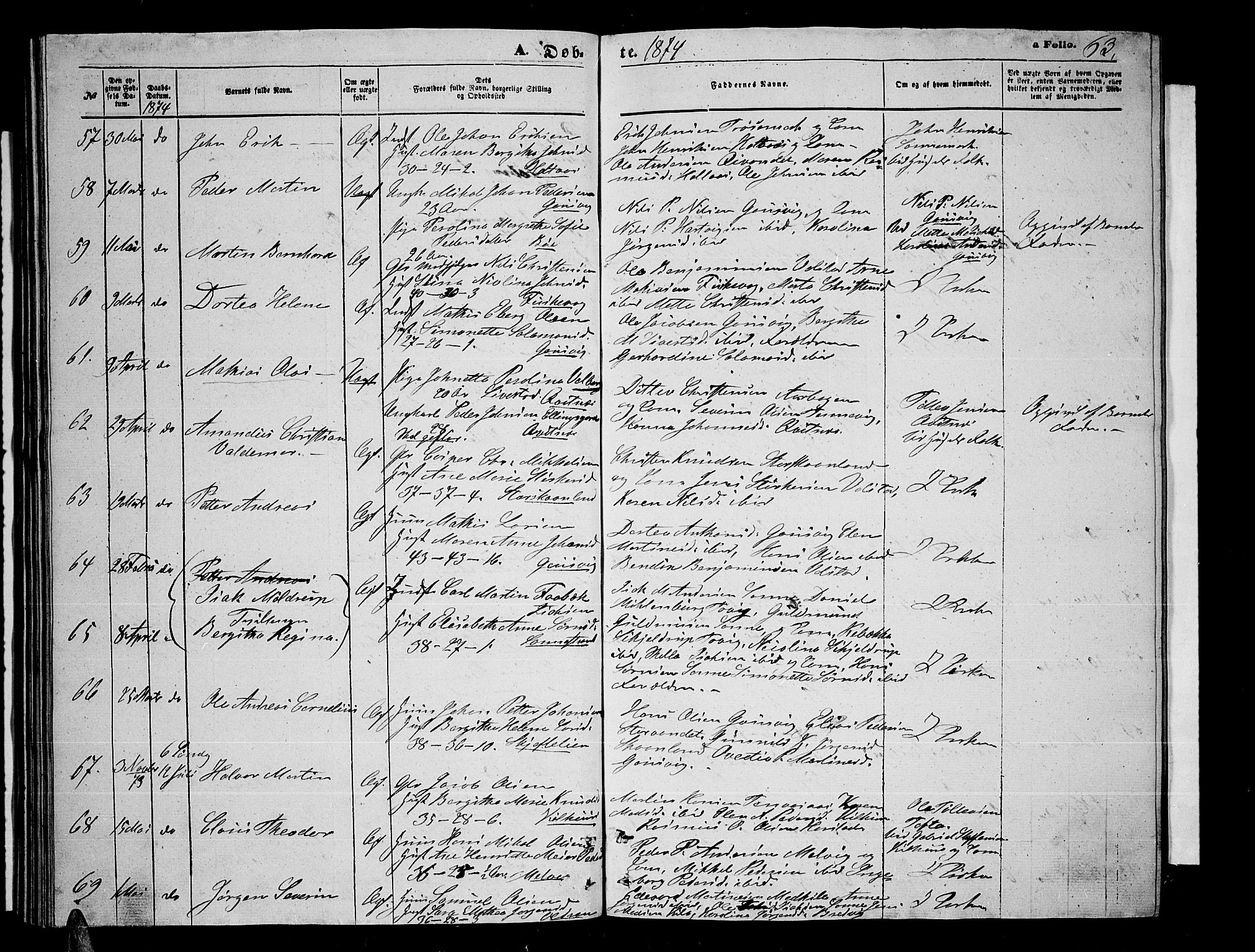 Trondenes sokneprestkontor, AV/SATØ-S-1319/H/Hb/L0009klokker: Klokkerbok nr. 9, 1870-1876, s. 63