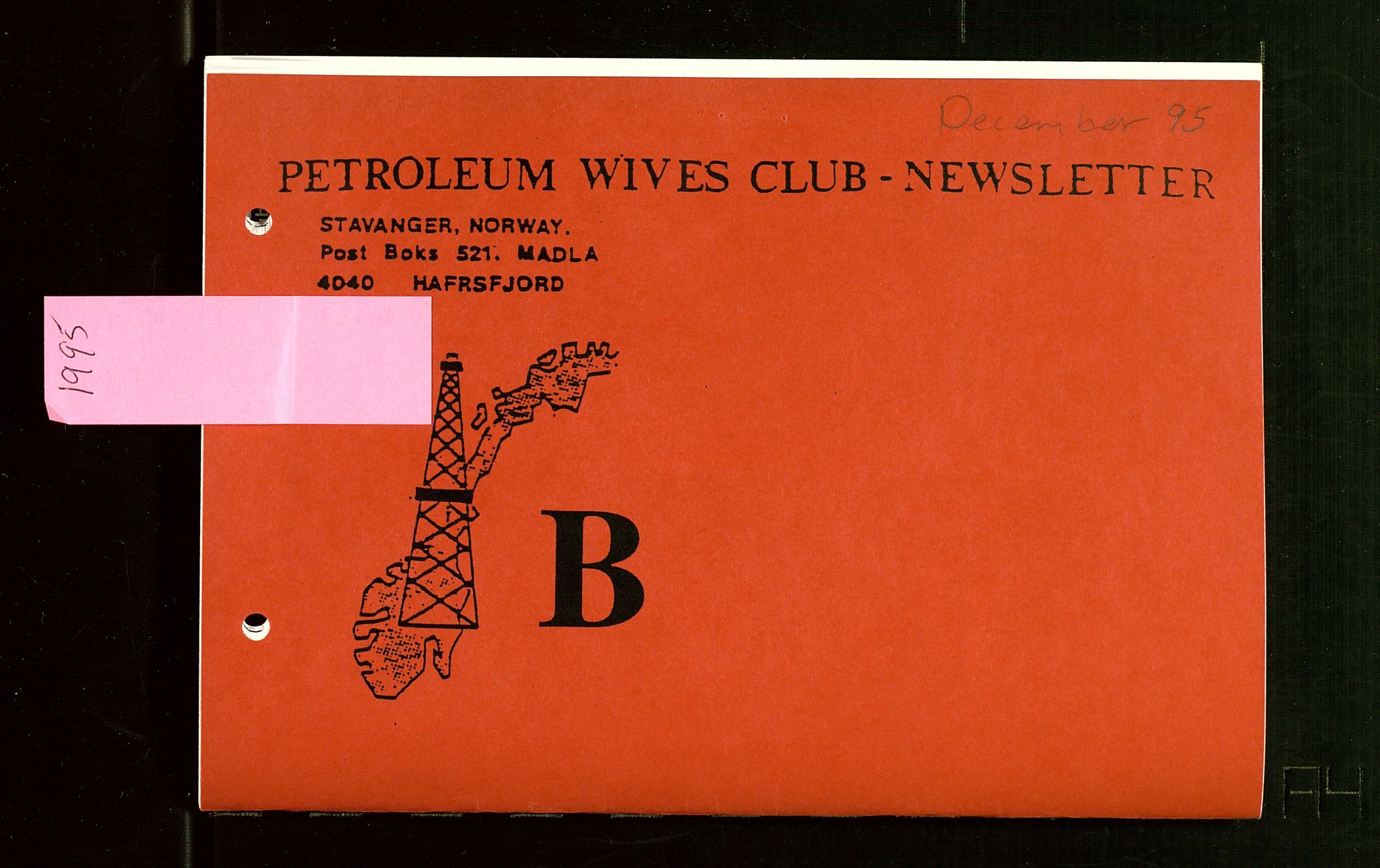 PA 1547 - Petroleum Wives Club, SAST/A-101974/X/Xa/L0004: Newsletter, 1995-1997