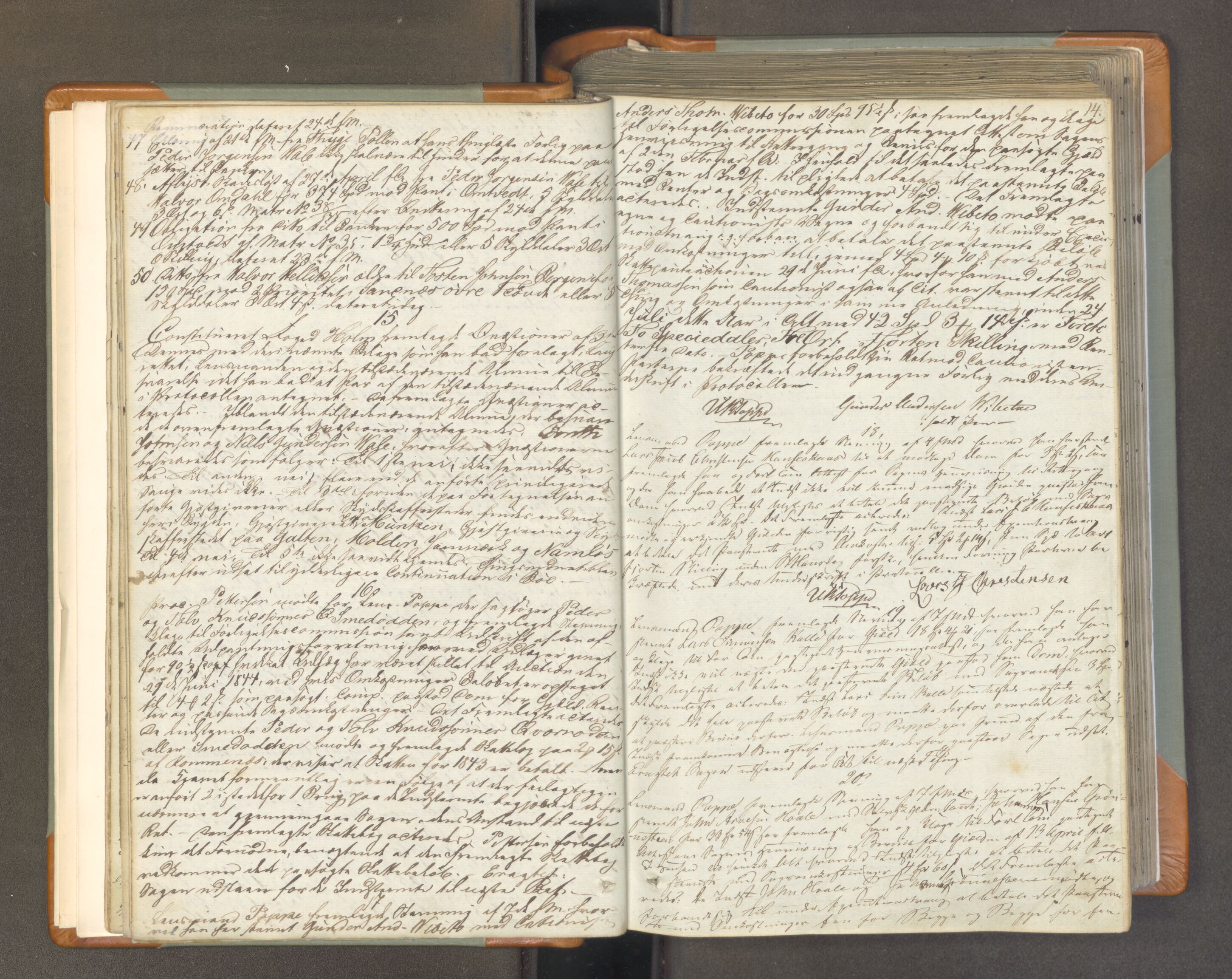 Nedre Telemark sorenskriveri, AV/SAKO-A-135/F/Fa/L0043: Tingbok, 1845-1850, s. 13b-14a