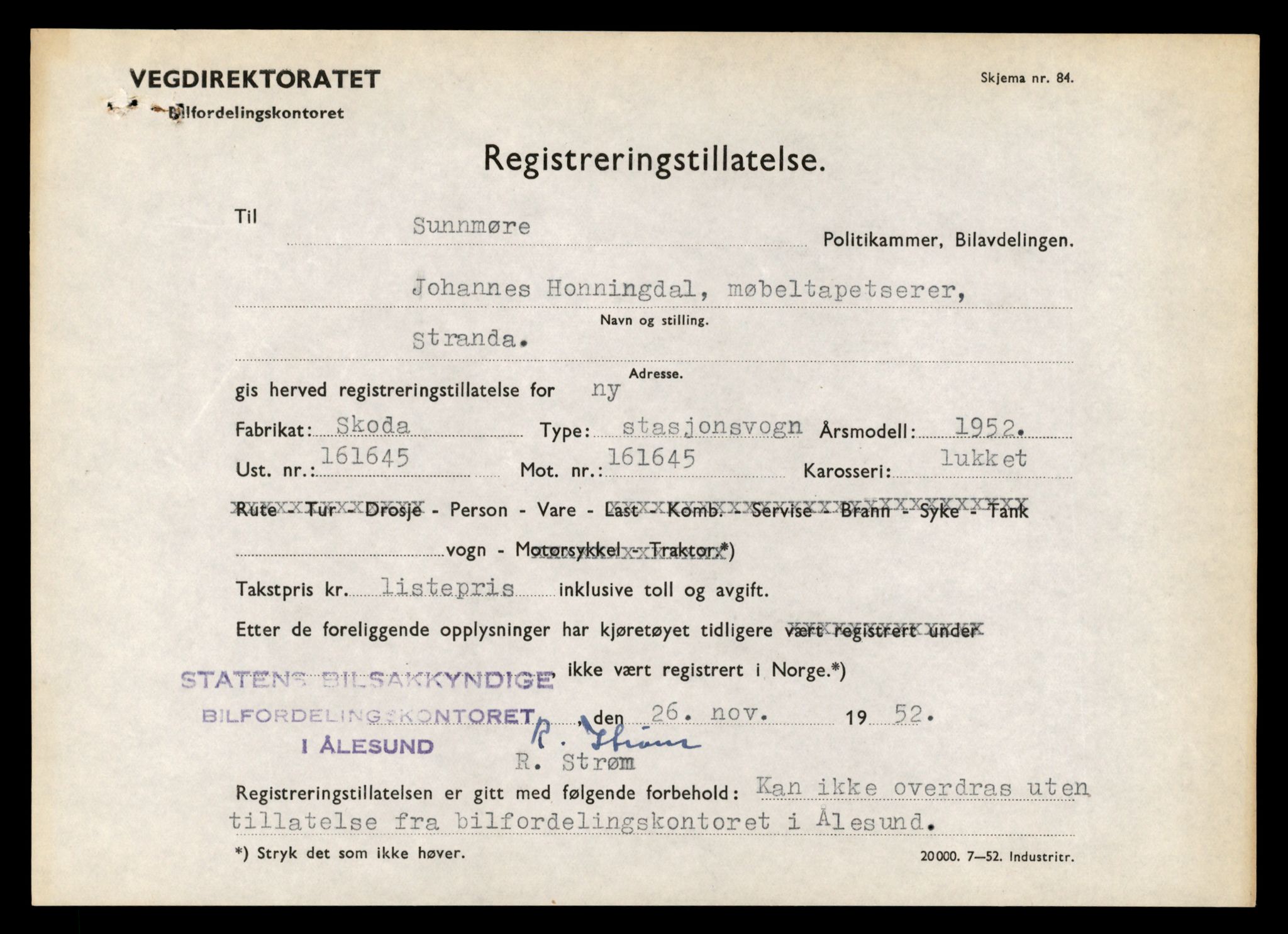 Møre og Romsdal vegkontor - Ålesund trafikkstasjon, AV/SAT-A-4099/F/Fe/L0042: Registreringskort for kjøretøy T 13906 - T 14079, 1927-1998, s. 2081