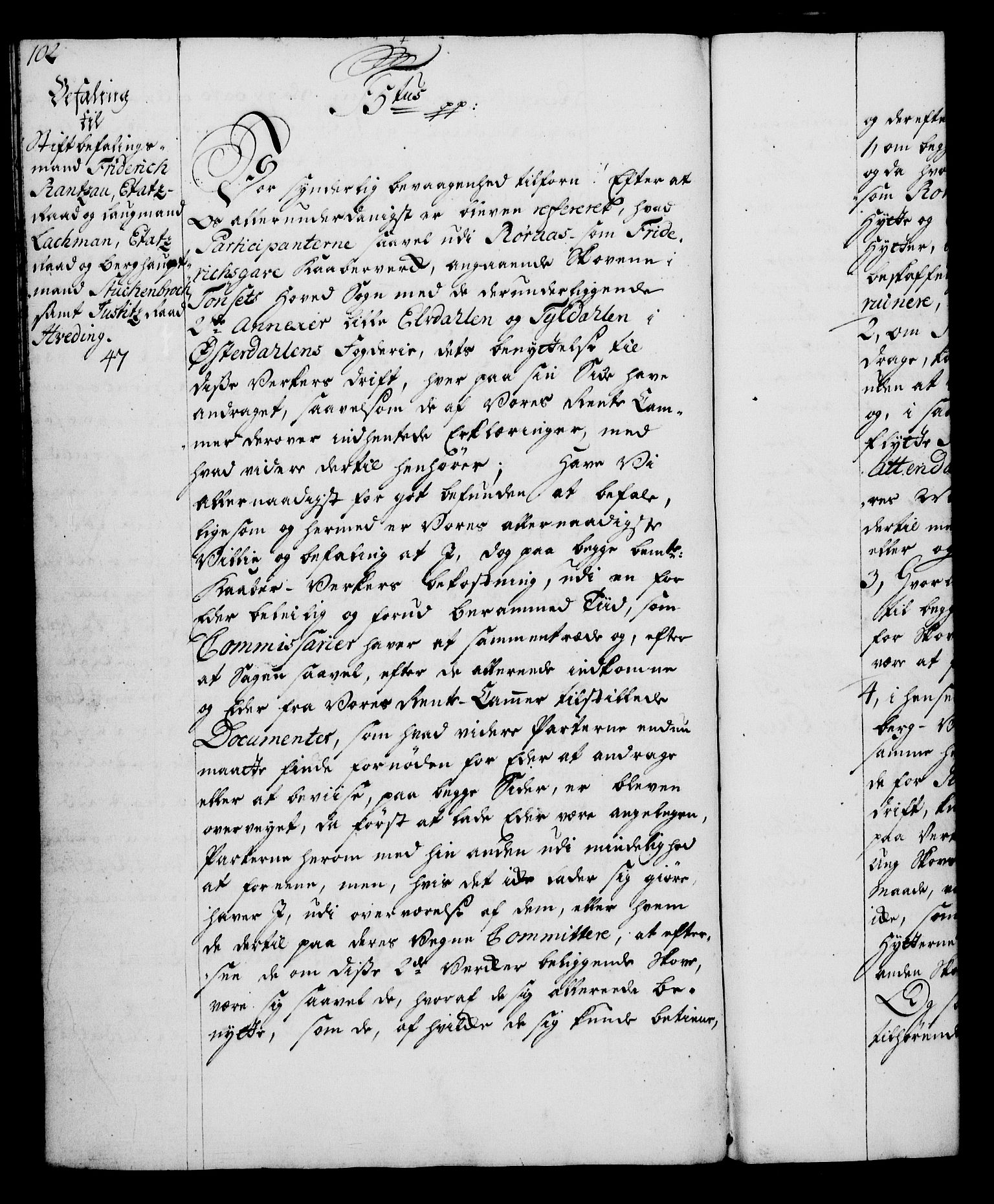 Rentekammeret, Kammerkanselliet, RA/EA-3111/G/Gg/Gga/L0006: Norsk ekspedisjonsprotokoll med register (merket RK 53.6), 1749-1759, s. 102
