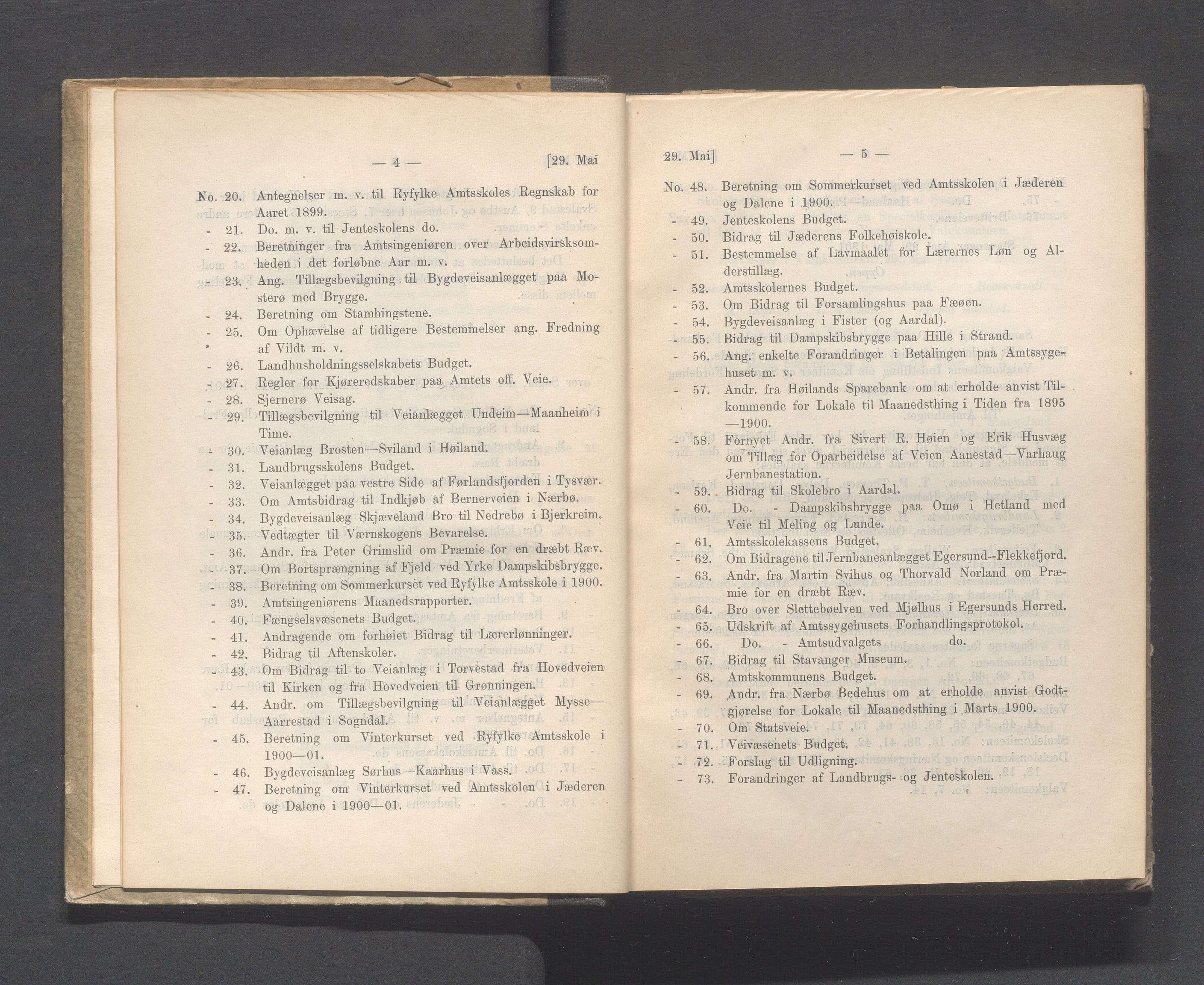 Rogaland fylkeskommune - Fylkesrådmannen , IKAR/A-900/A, 1901, s. 8