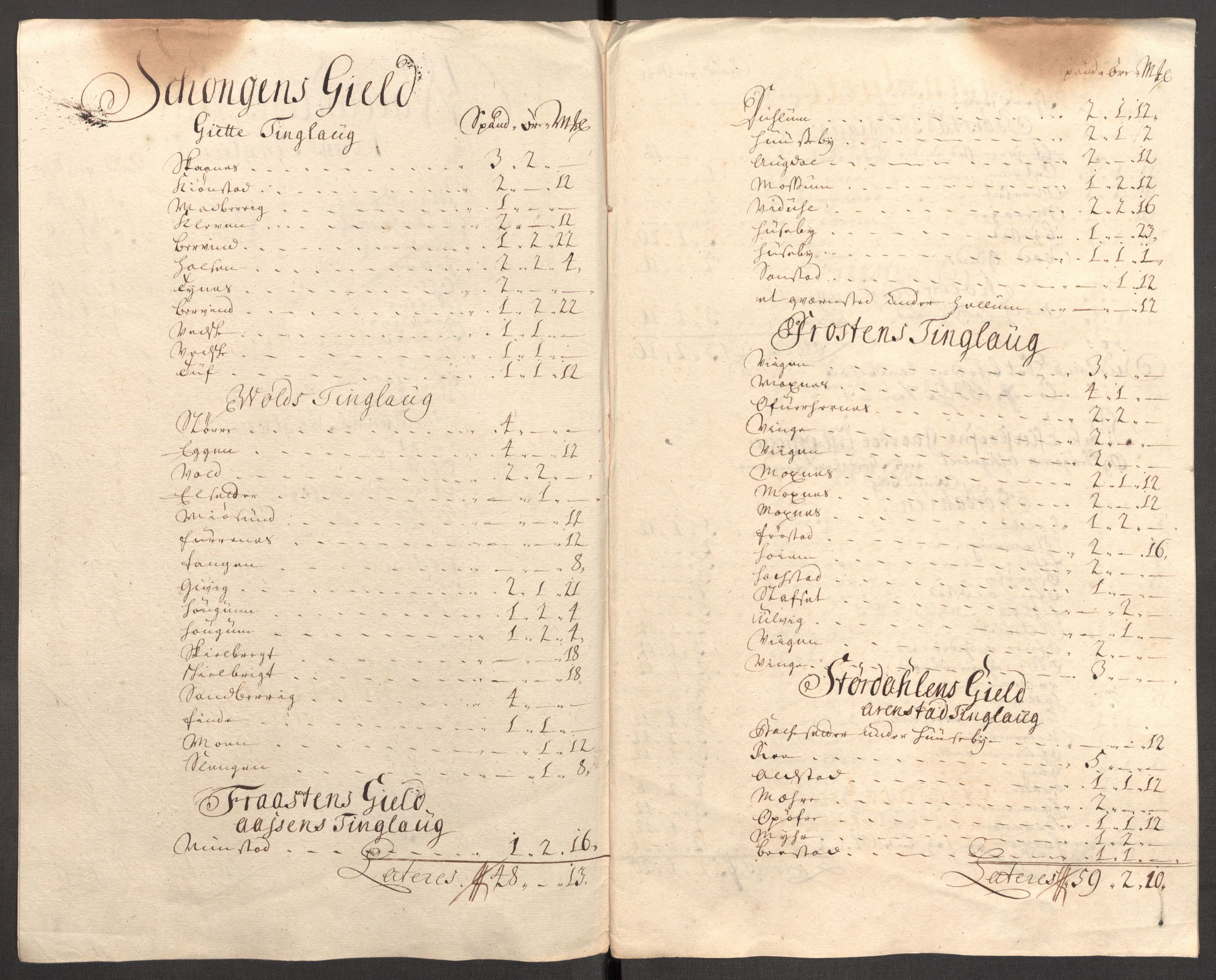Rentekammeret inntil 1814, Reviderte regnskaper, Fogderegnskap, RA/EA-4092/R62/L4198: Fogderegnskap Stjørdal og Verdal, 1708, s. 158