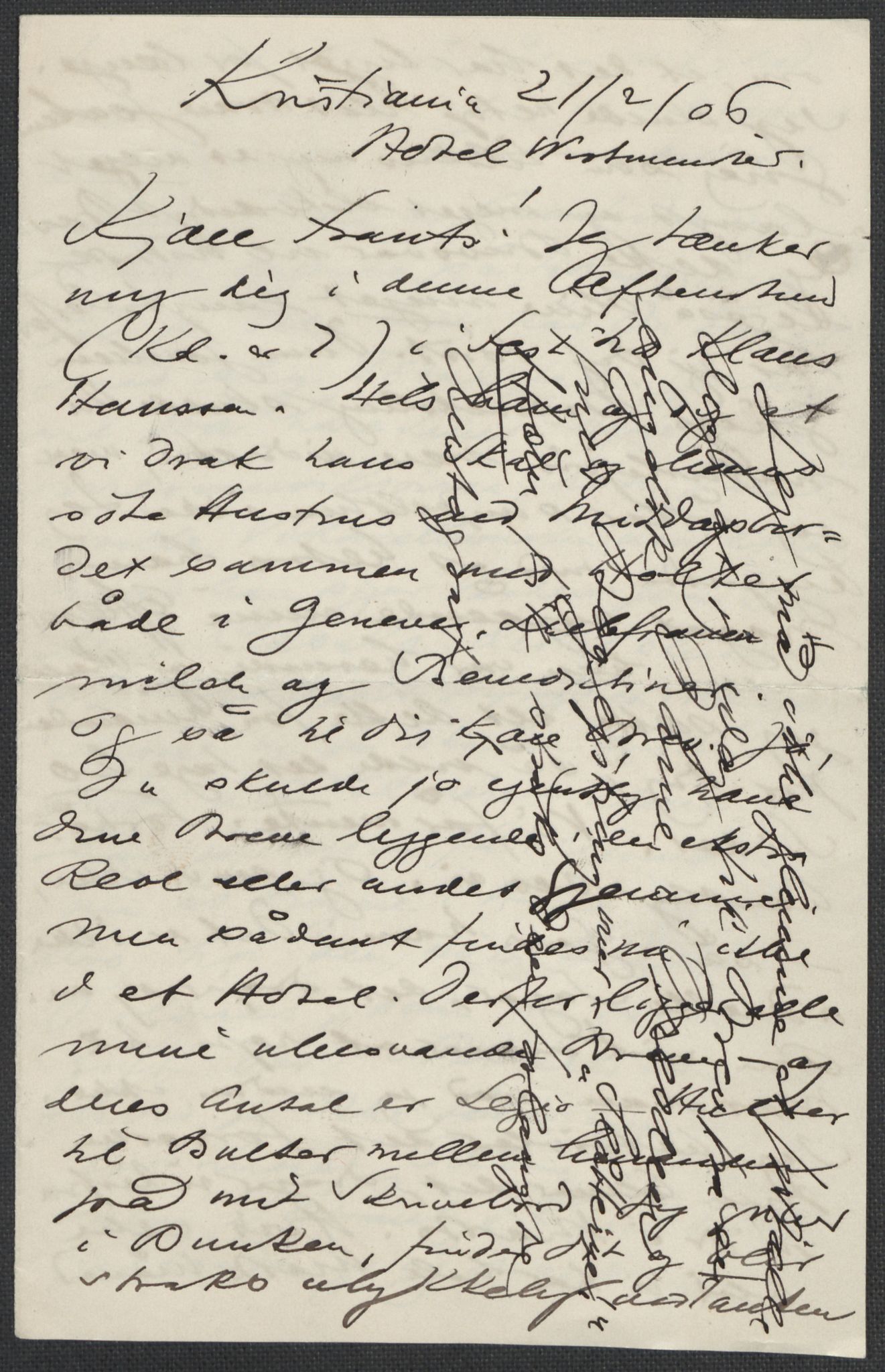 Beyer, Frants, RA/PA-0132/F/L0001: Brev fra Edvard Grieg til Frantz Beyer og "En del optegnelser som kan tjene til kommentar til brevene" av Marie Beyer, 1872-1907, s. 846
