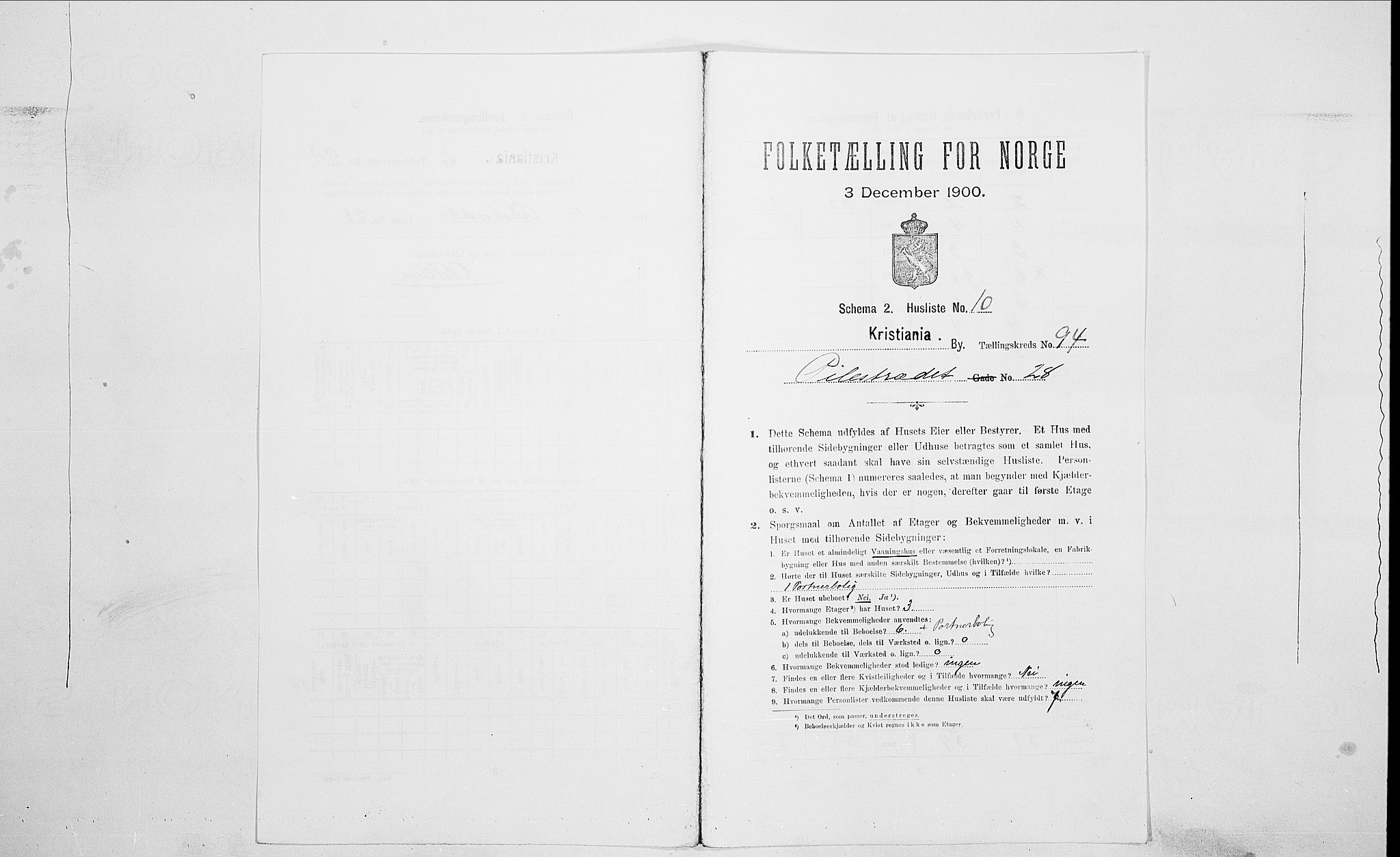 SAO, Folketelling 1900 for 0301 Kristiania kjøpstad, 1900, s. 71314